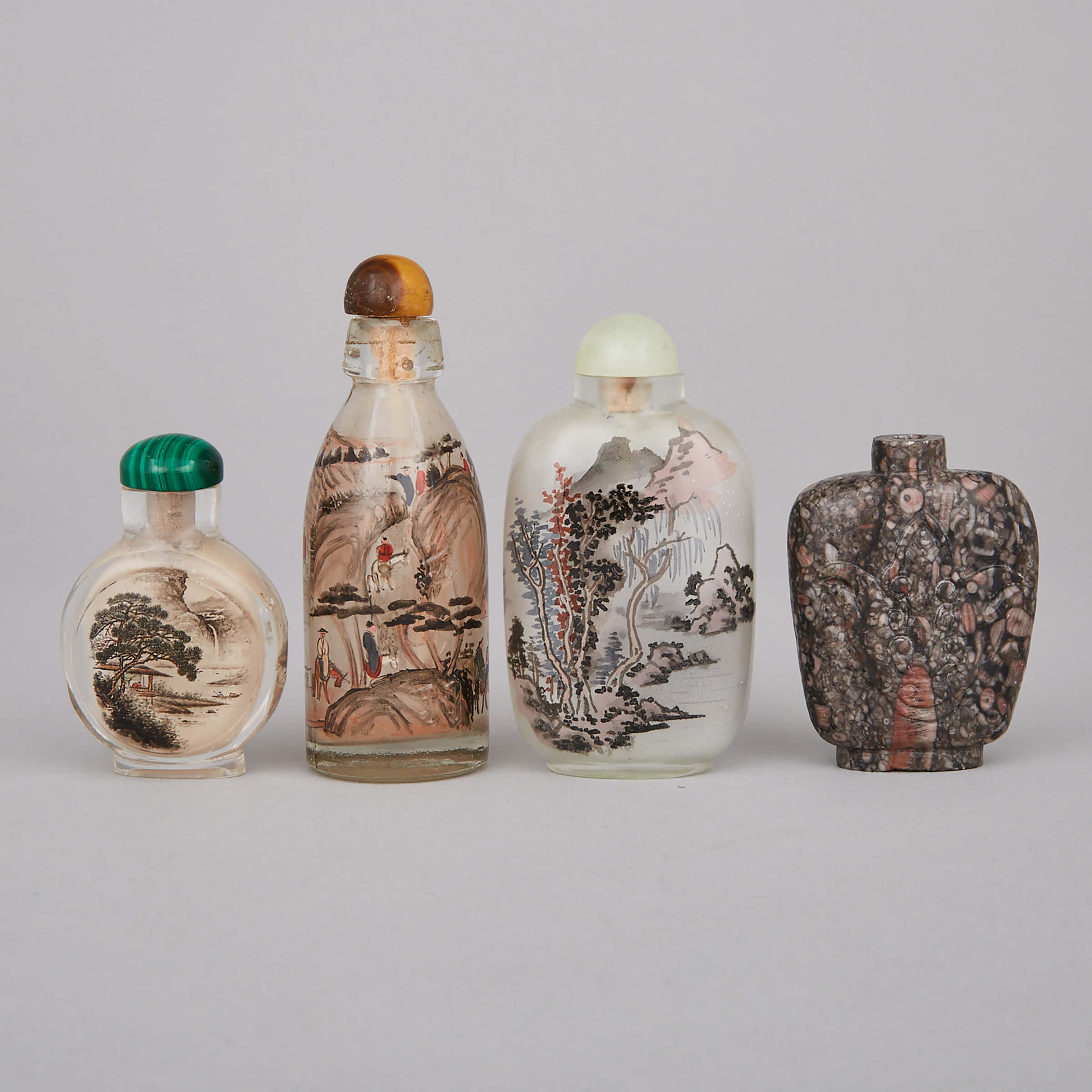 A Group of Four Snuff Bottles
