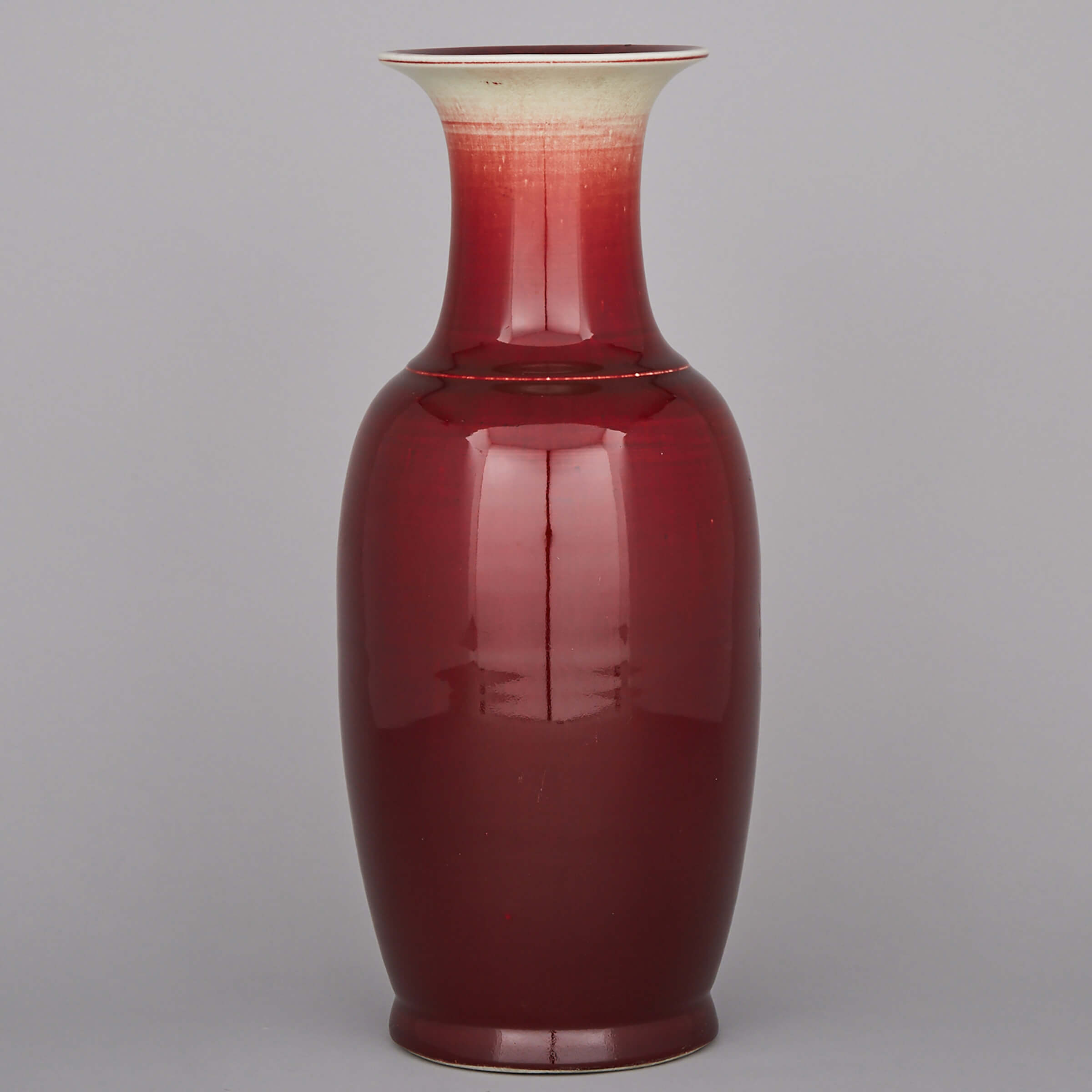 A Large Red Glazed Vase