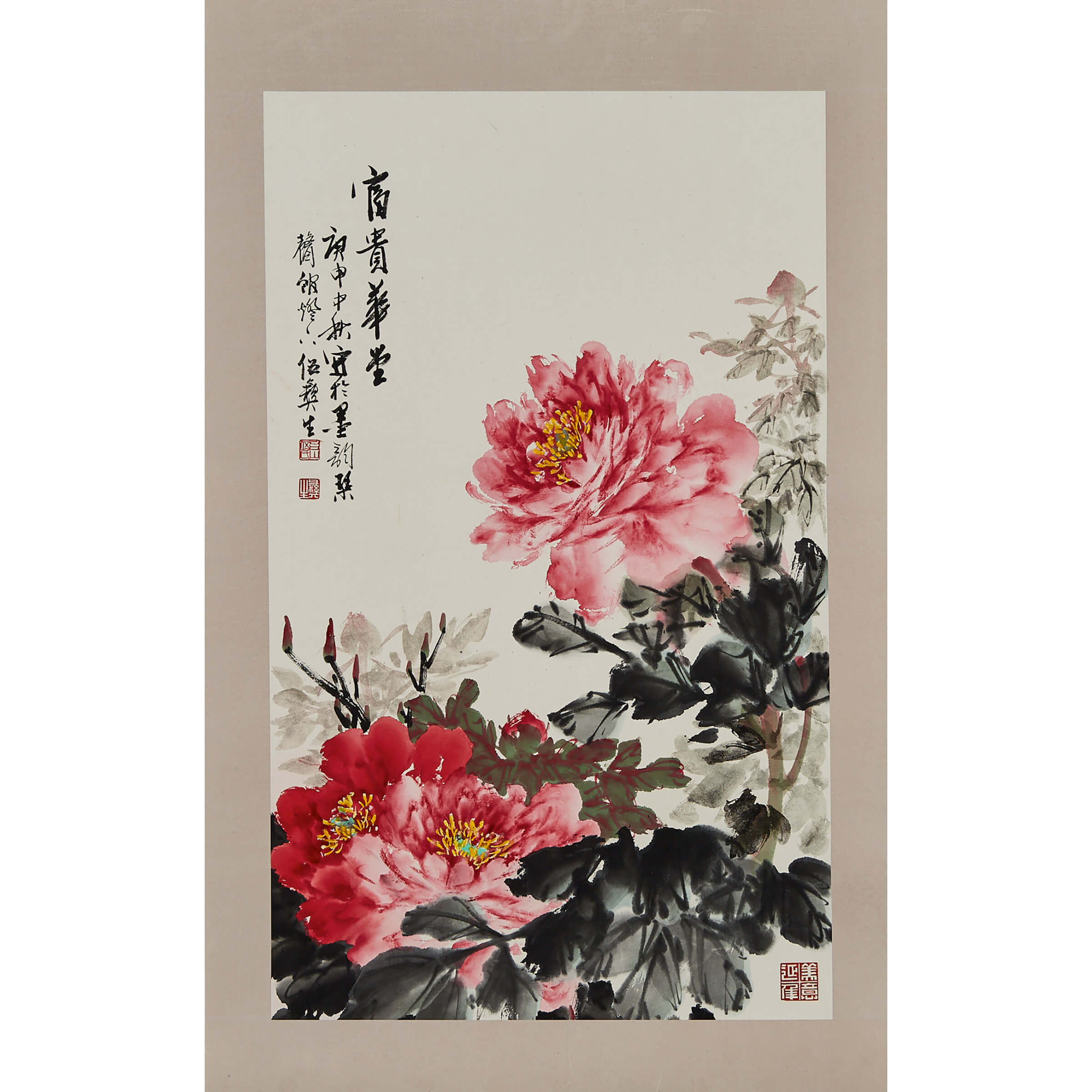 Wu Yisheng (1929-2009), Two Flower Paintings