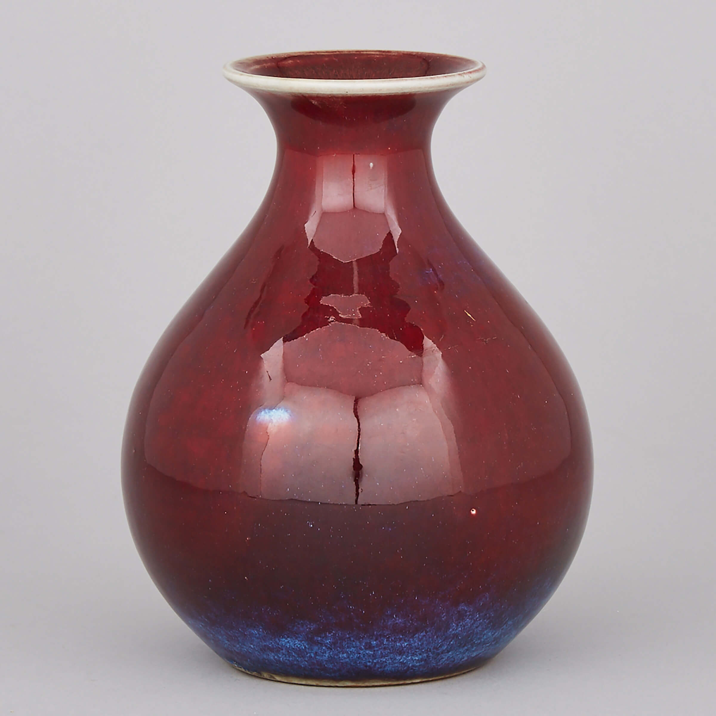 A Flambé Yuhuchun Vase, Guangxu Mark