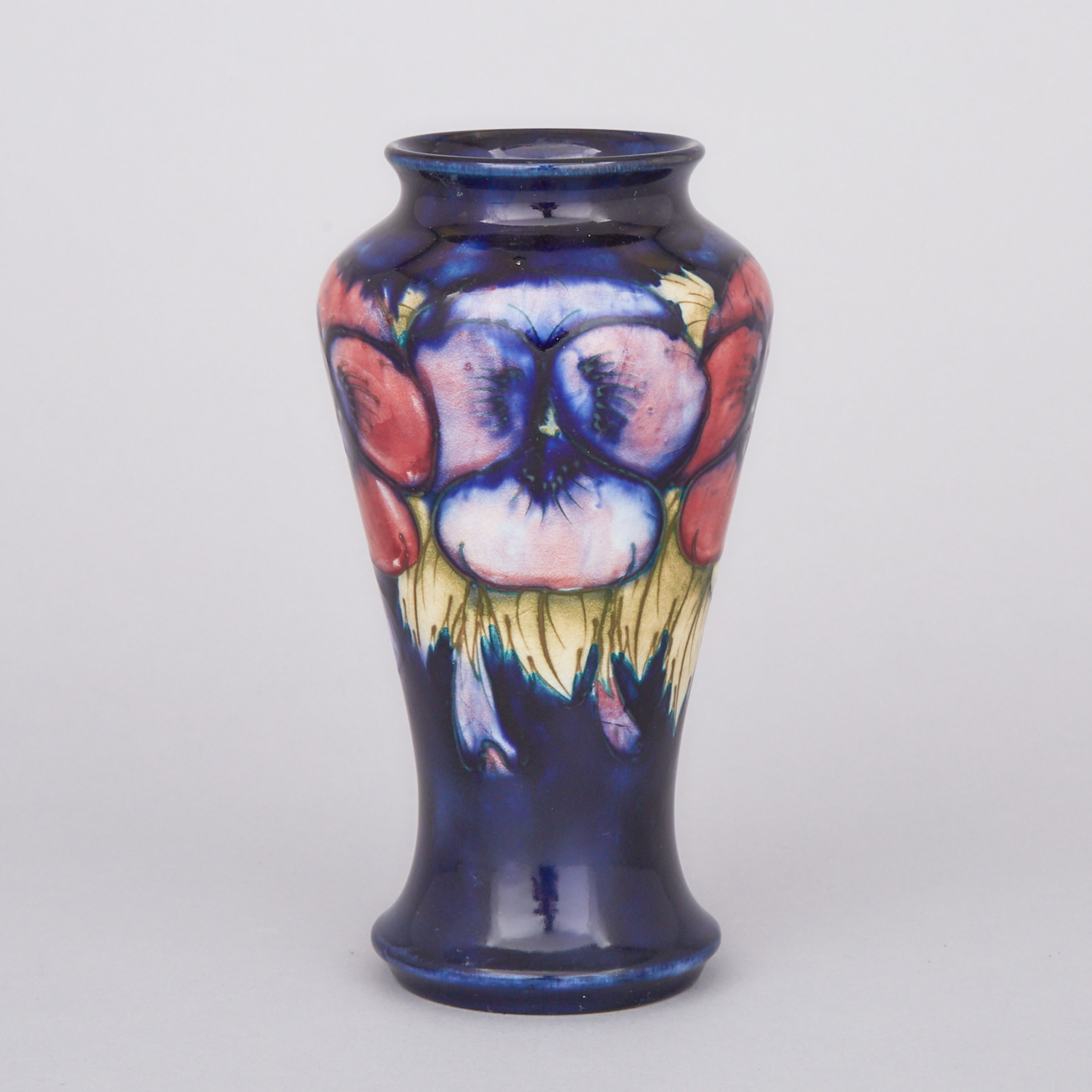 Moorcroft Pansy Vase, c.1920-25