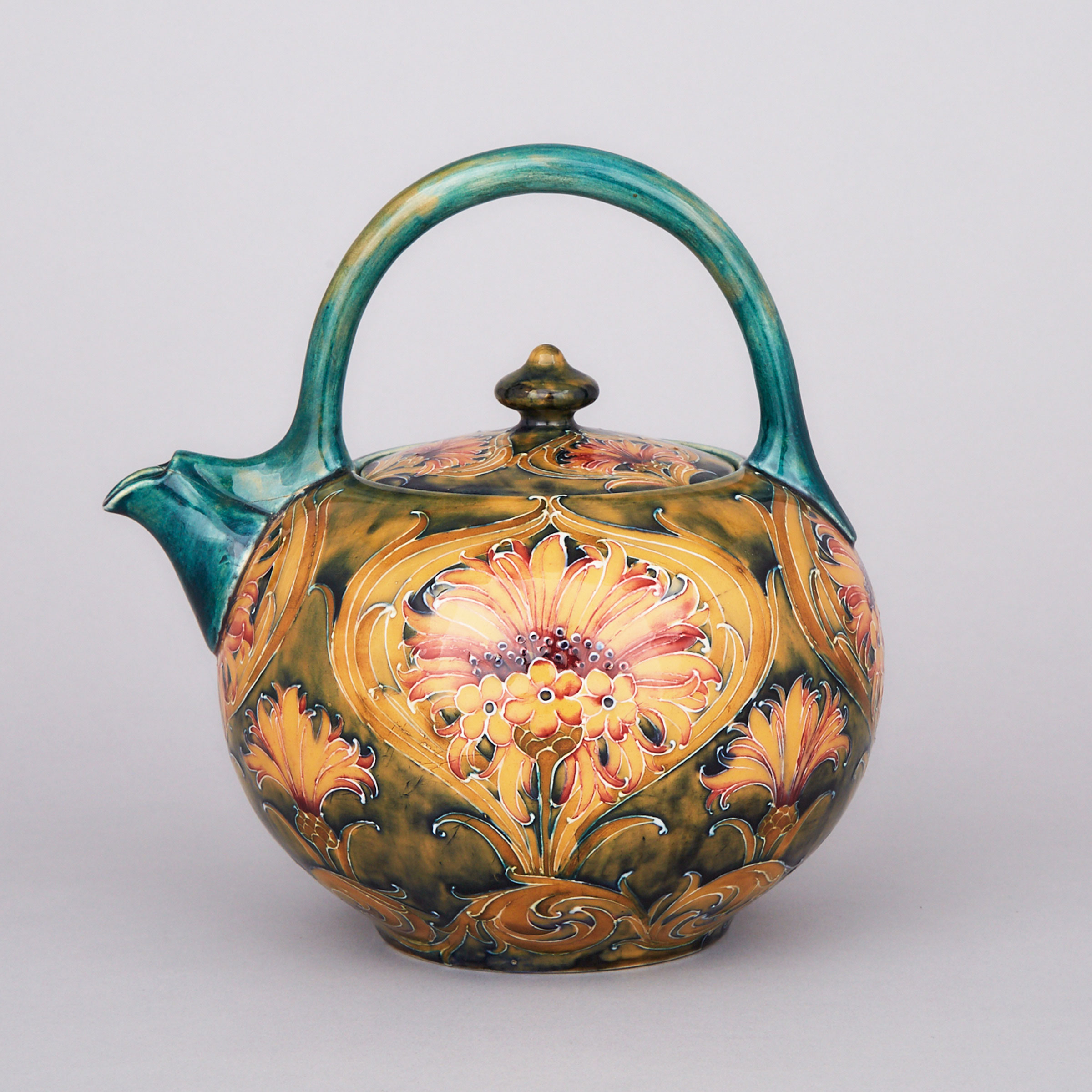 Macintyre Moorcroft Cornflower Teapot, c.1910-12