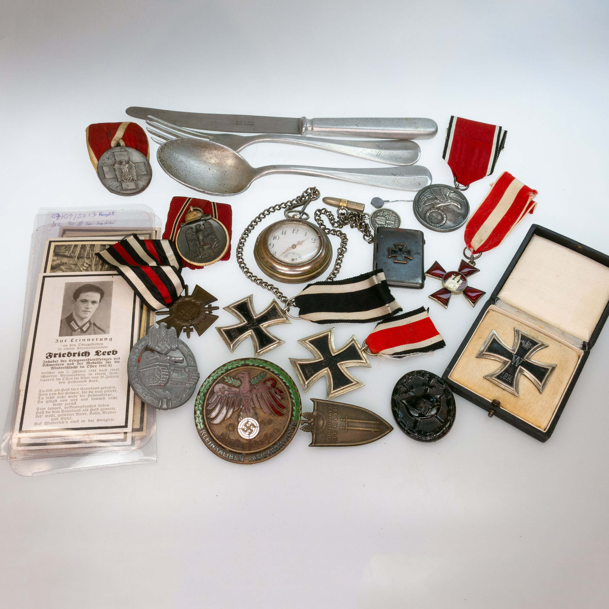 Quantity Of Various German WWII Era Medals And Memoriblia