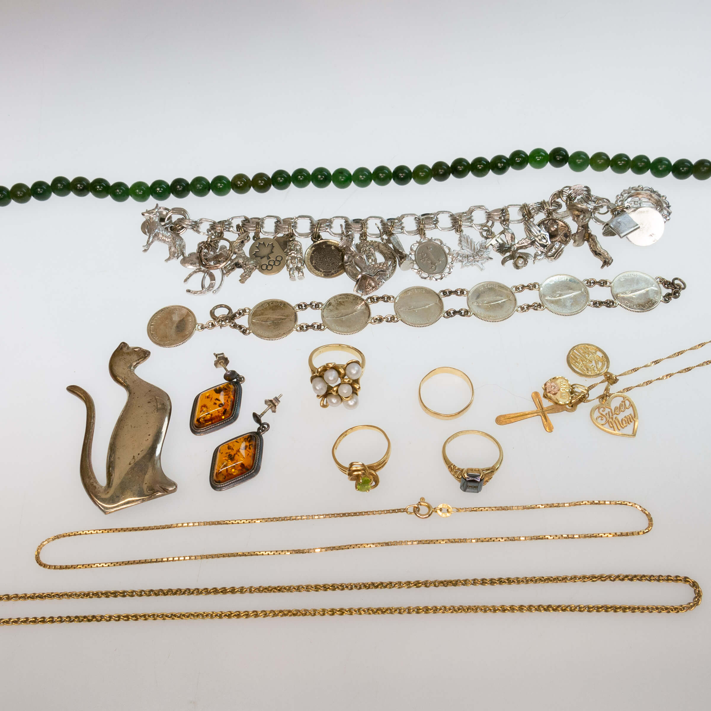 Small Quantity Of Gold, Silver And Costume Jewellery