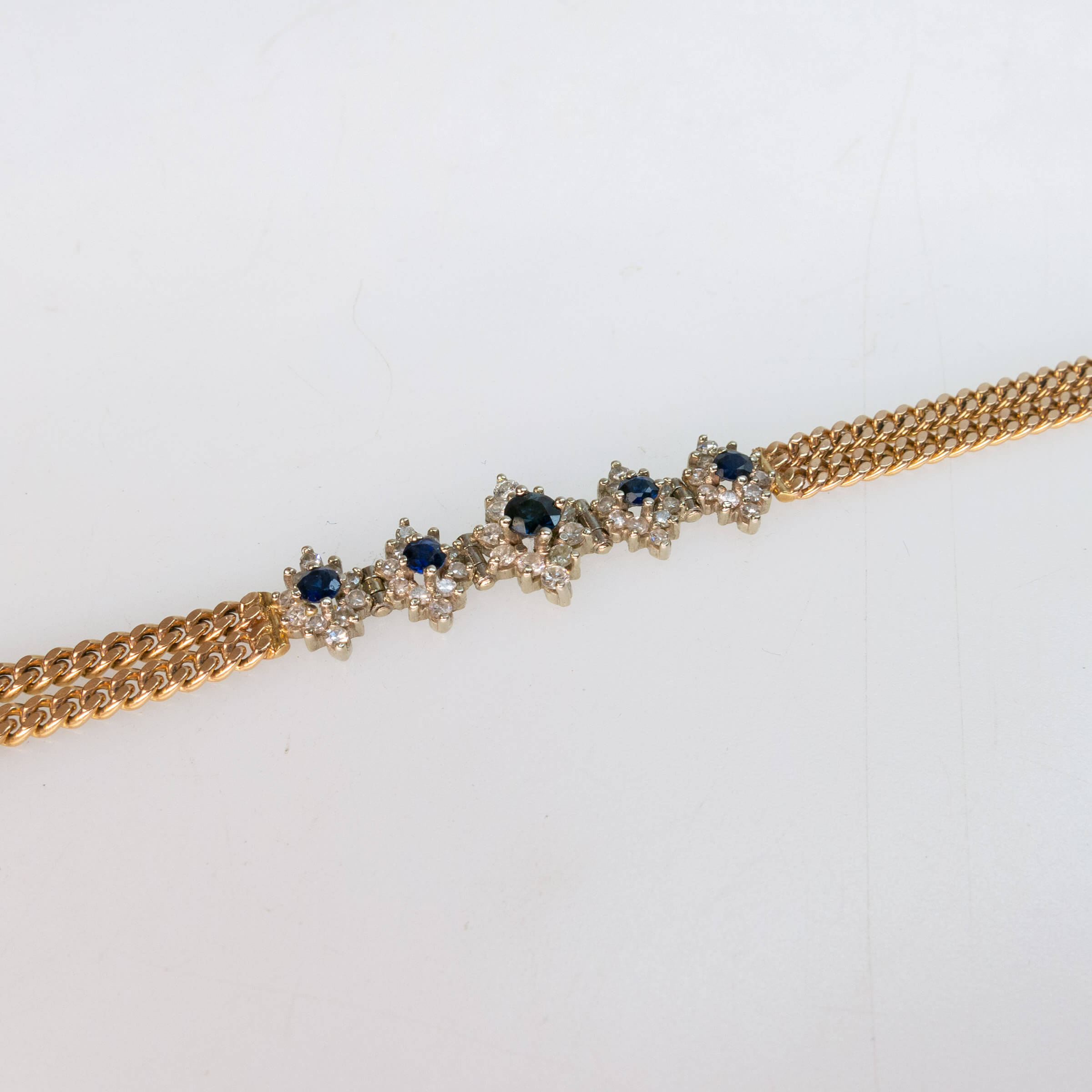 14k White And Yellow Gold Bracelet
