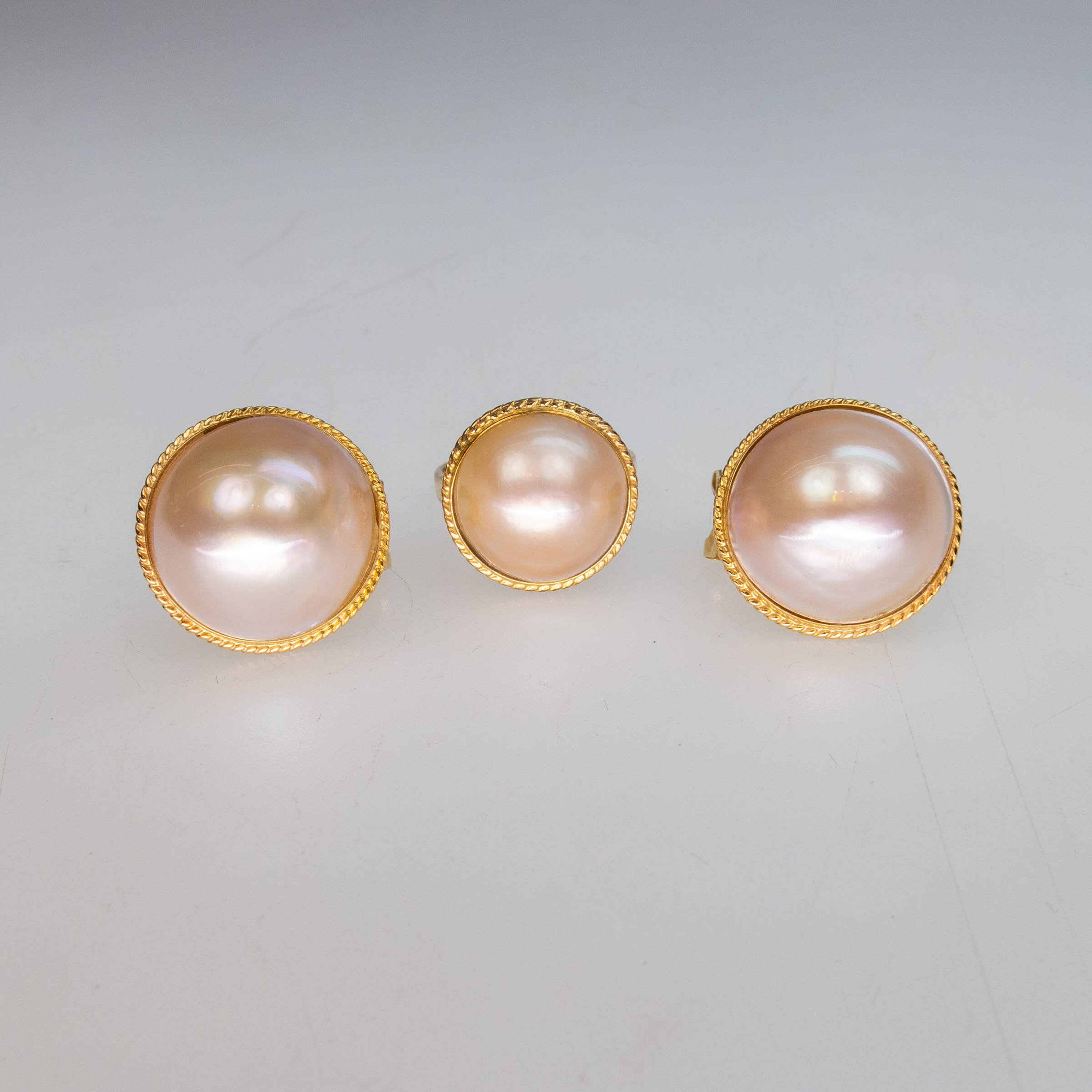14k Yellow Gold Ring And Earrings