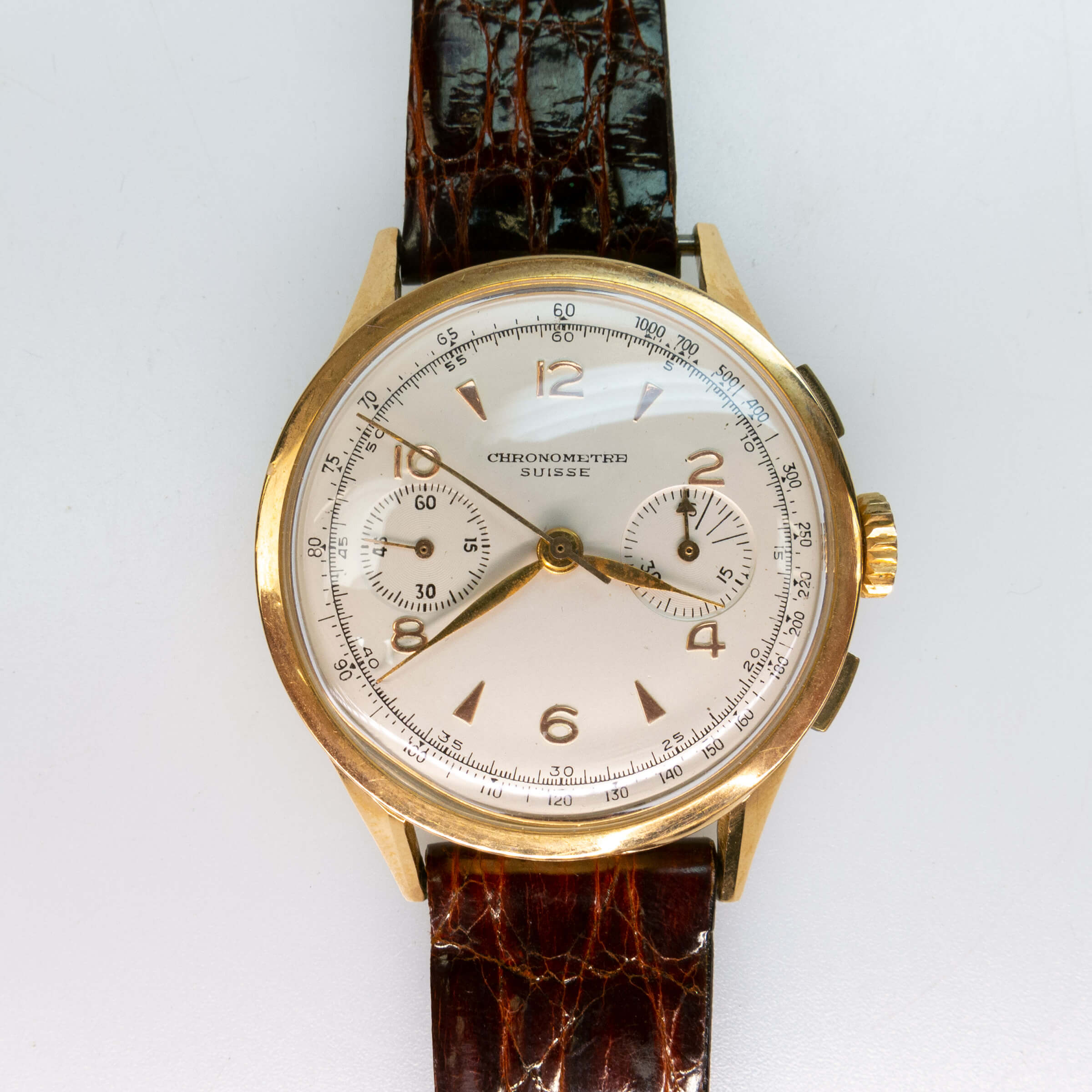 Swiss Chronometre Wristwatch With Chronograph