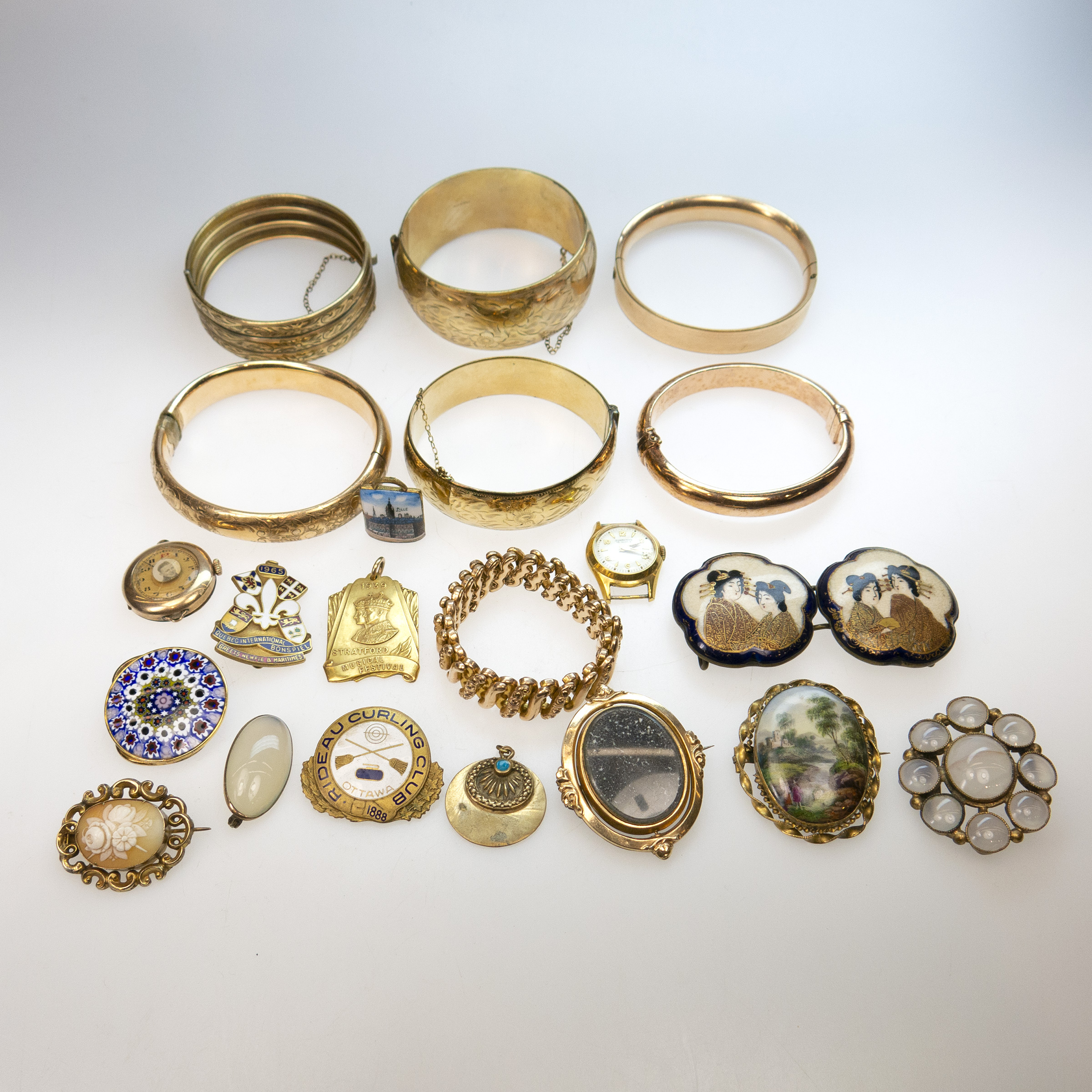 Quantity Of Gold-Filled Jewellery, Wristwatches, Etc.