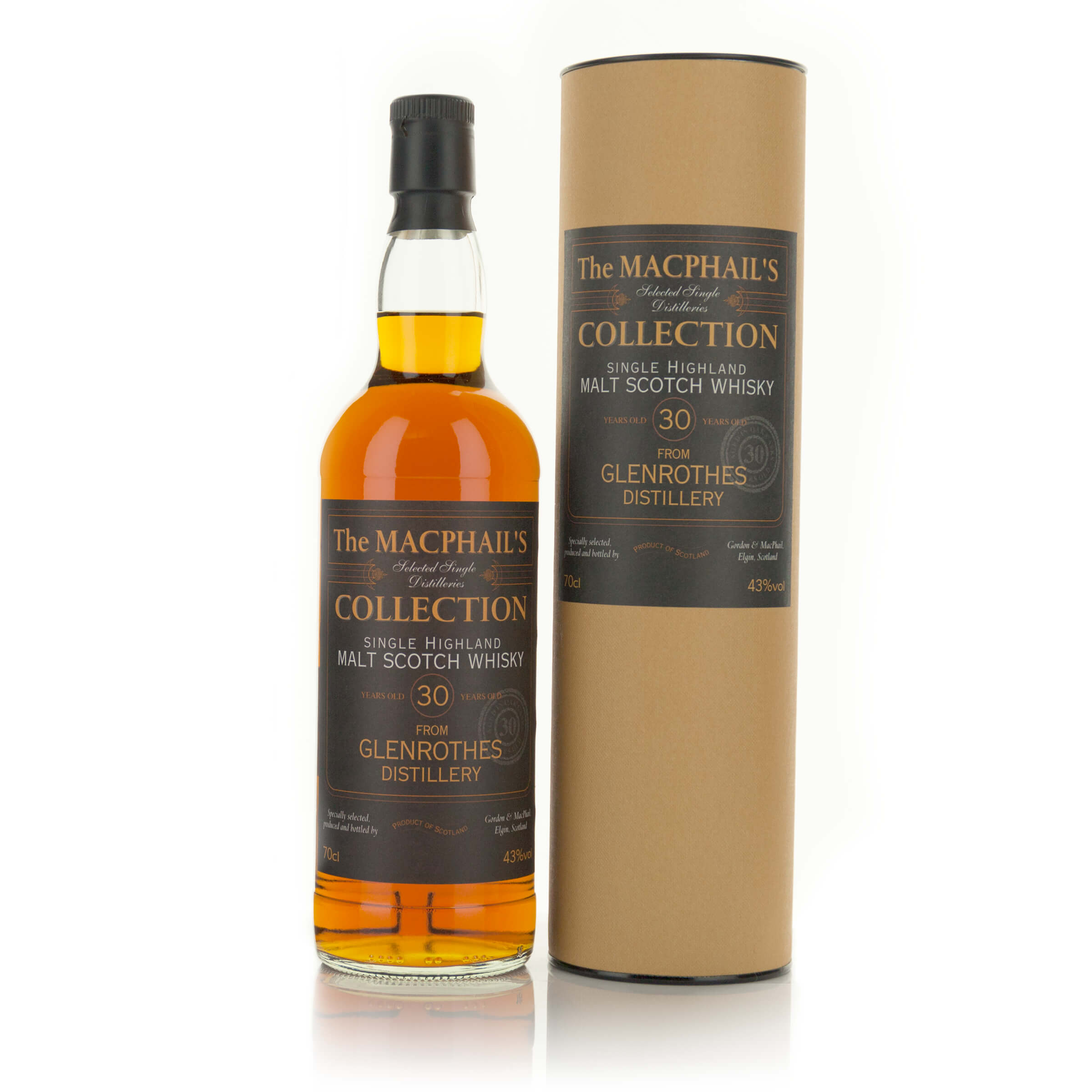 GLENROTHES SINGLE HIGHLAND MALT SCOTCH WHISKY 30 YEARS (ONE 70 CL)