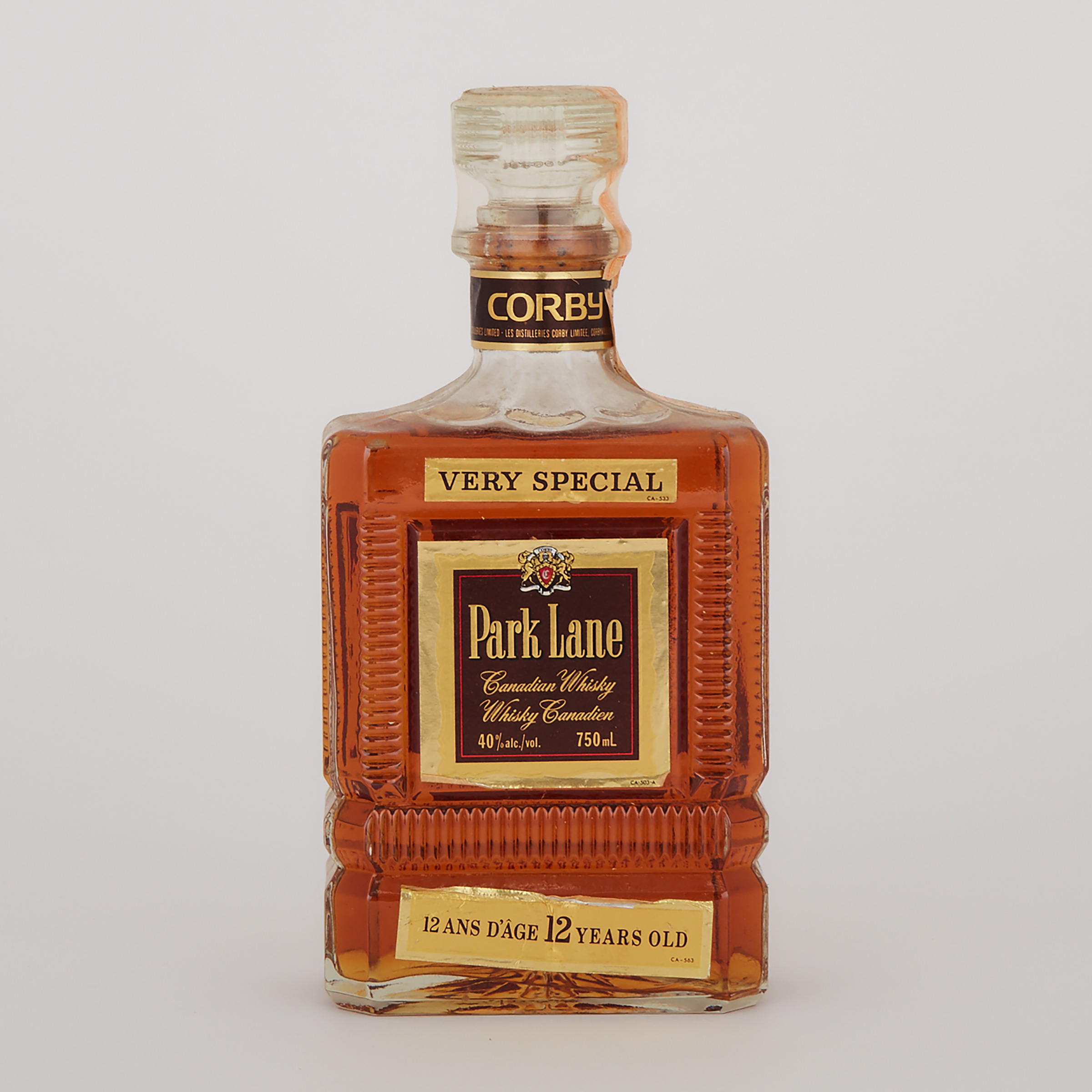 PARK LANE VERY SPECIAL CANADIAN WHISKY 12 YEARS (ONE 750 ML)