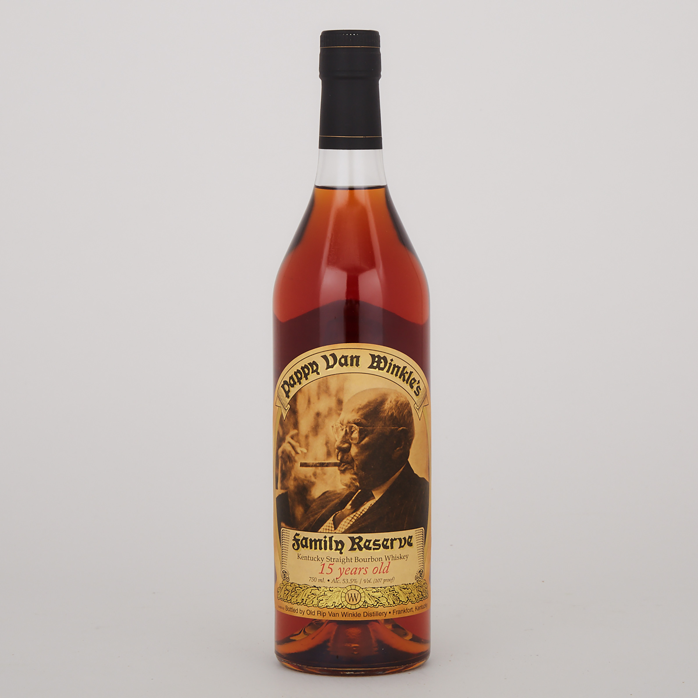 PAPPY VAN WINKLE’S FAMILY RESERVE KENTUCKY STRAIGHT BOURBON WHISKEY 15 YEARS (ONE 750 ML)