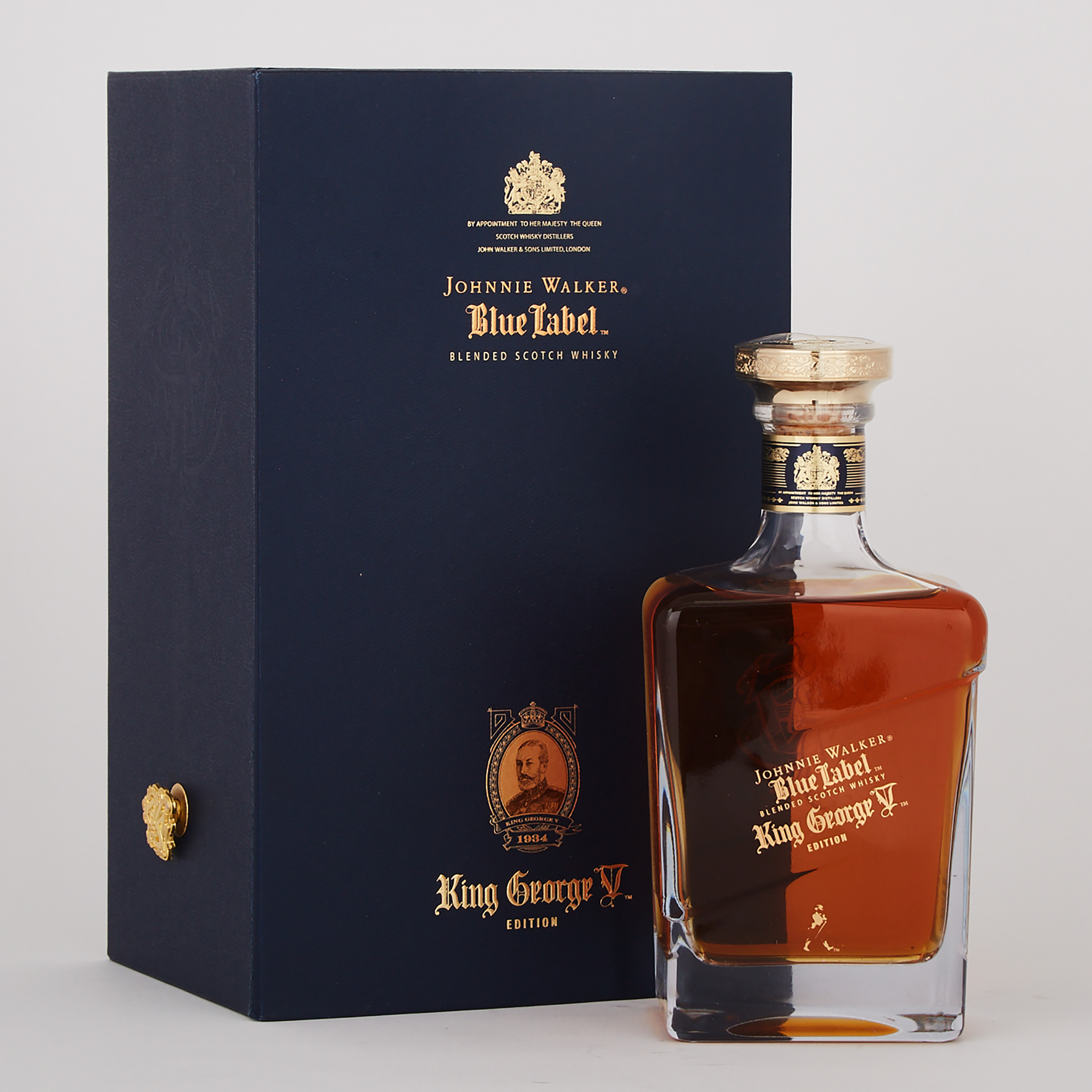 JOHNNIE WALKER BLUE LABEL KING GEORGE THE V EDITION BLENDED SCOTCH WHISKY (ONE 750 ML)