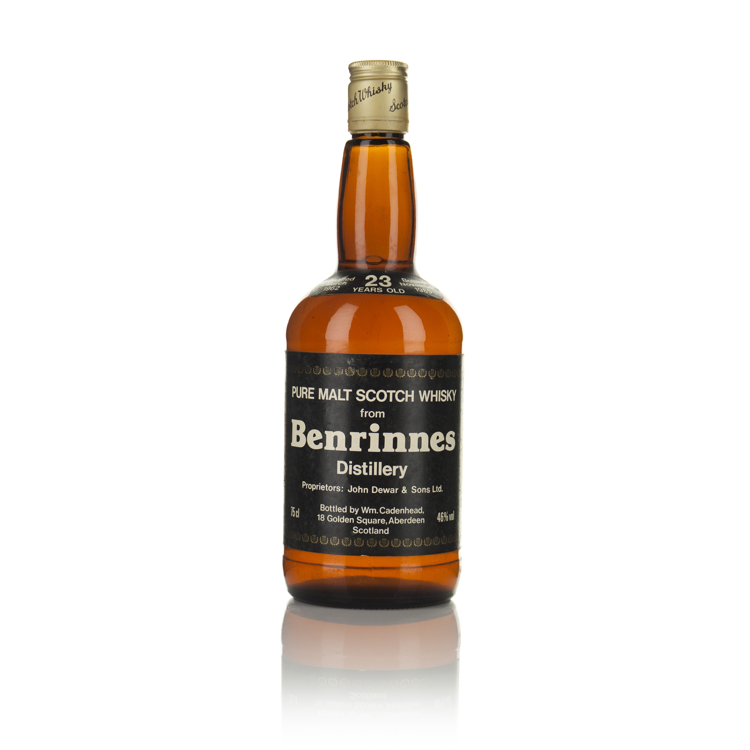 BENRINNES PURE MALT SCOTCH WHISKY 23 YEARS (ONE 75 CL)
BENRINNES SINGLE MALT SCOTCH WHISKY 17 YEARS (ONE 700 ML)
