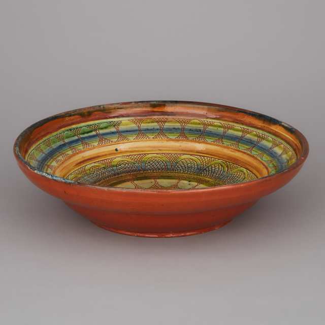 Keramik Rothenburg Large Bowl, Theo and Susan Harlander, c.1950
