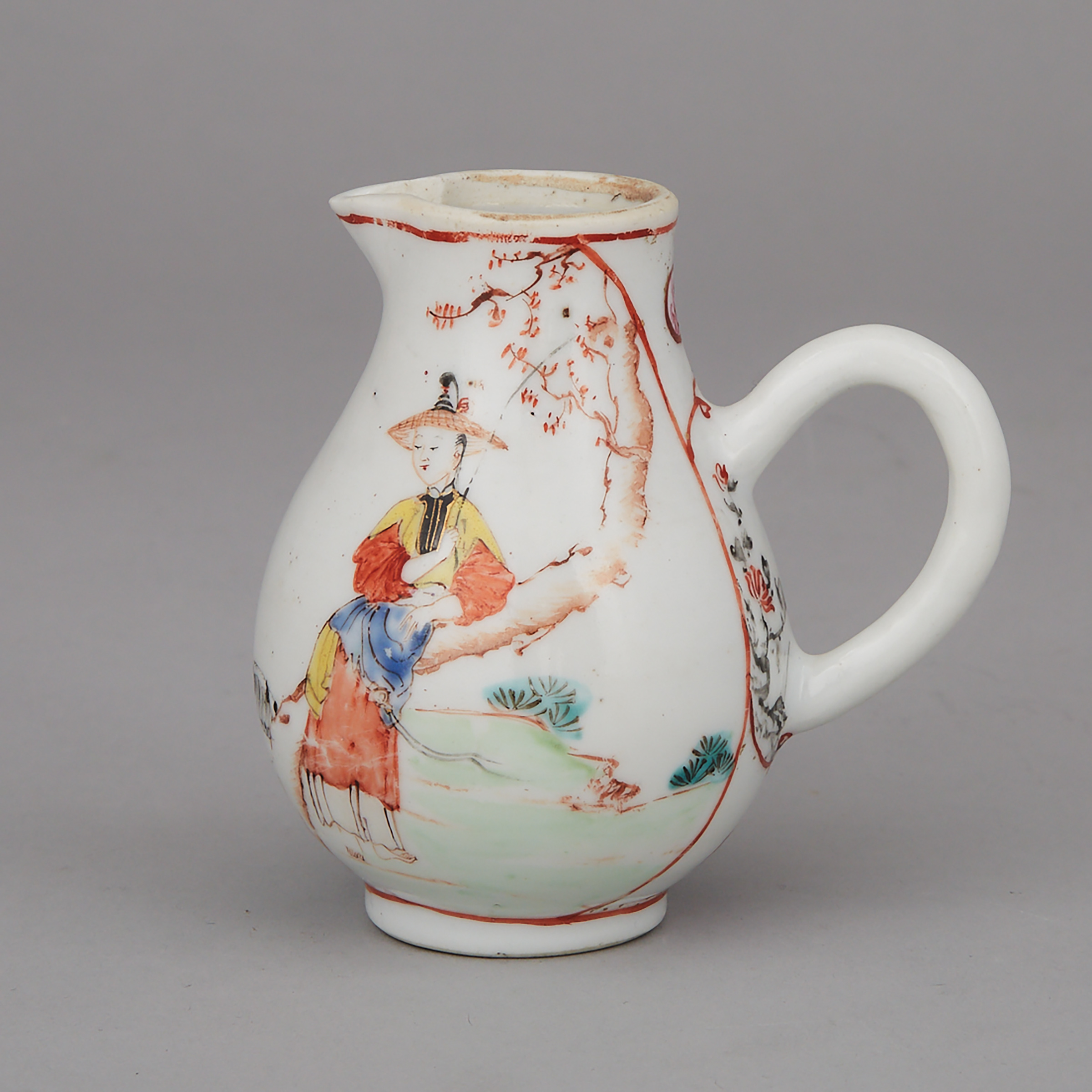 Chinese Export Porcelain Sparrow Beak Cream Jug, mid-18th century