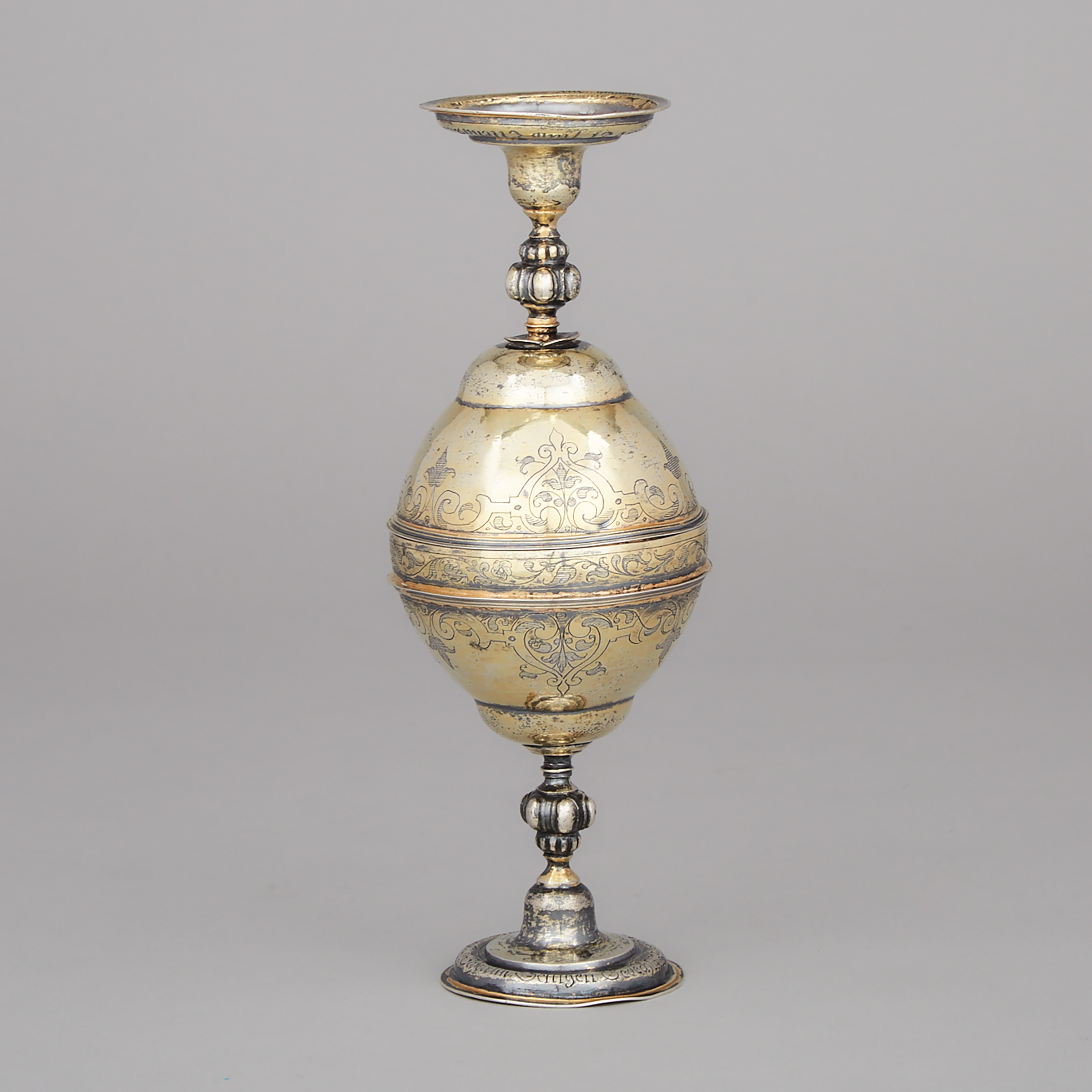 German Silver-Gilt Double Goblet, Hieronymus Bang, Nuremberg, c.1621