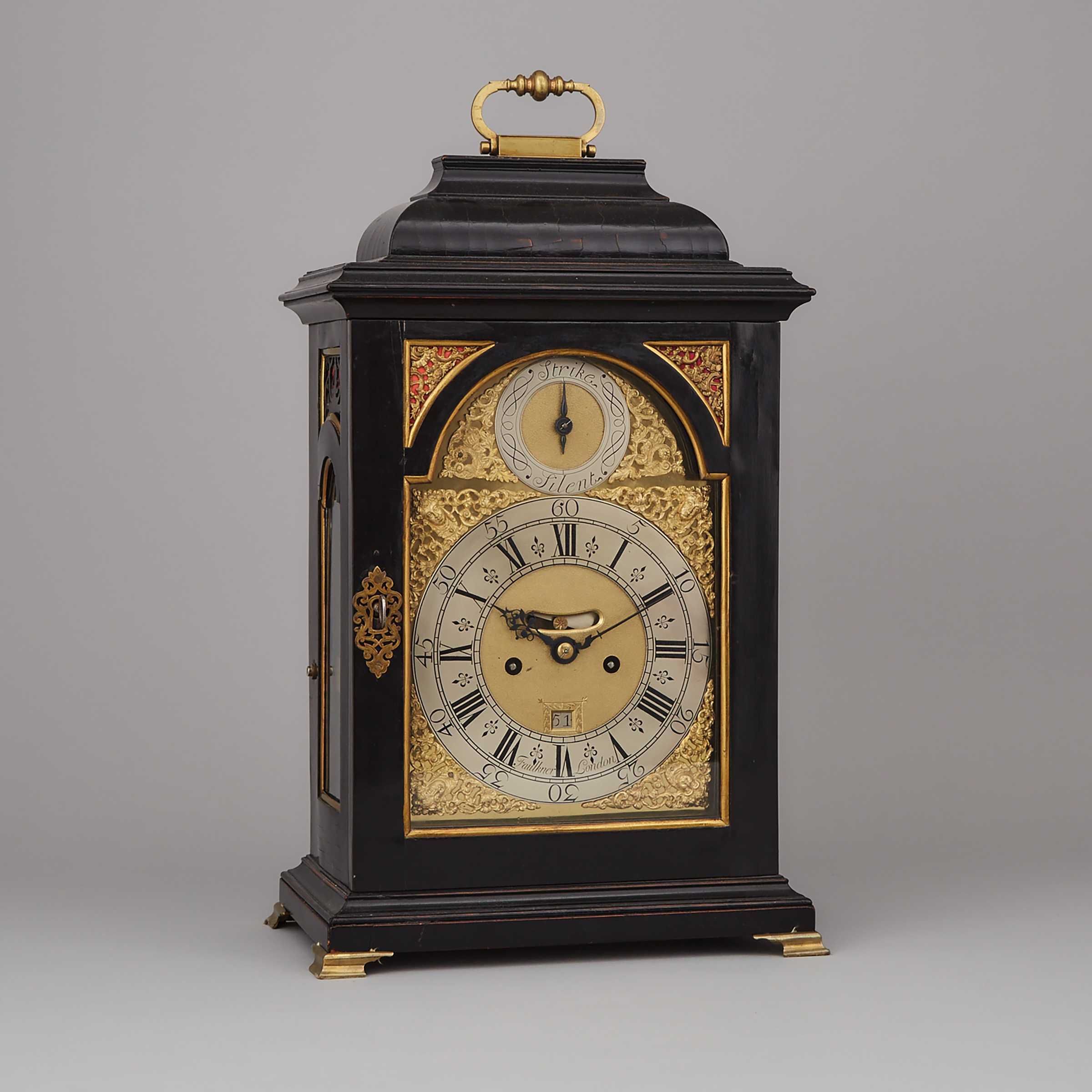 George II Bracket Clock, Edward Faulkner, London, c.1740