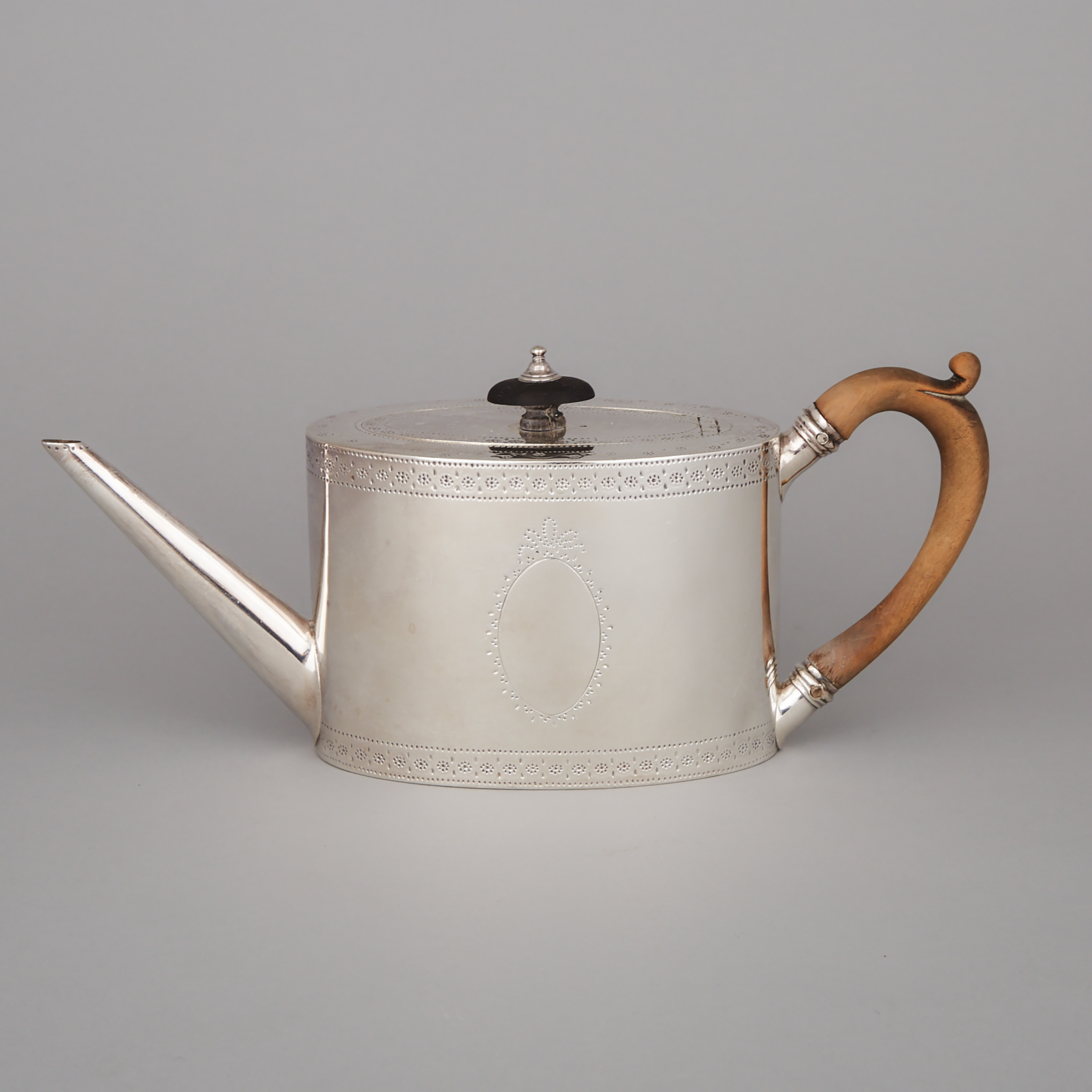 George III Silver Teapot, James Young, London, 1782