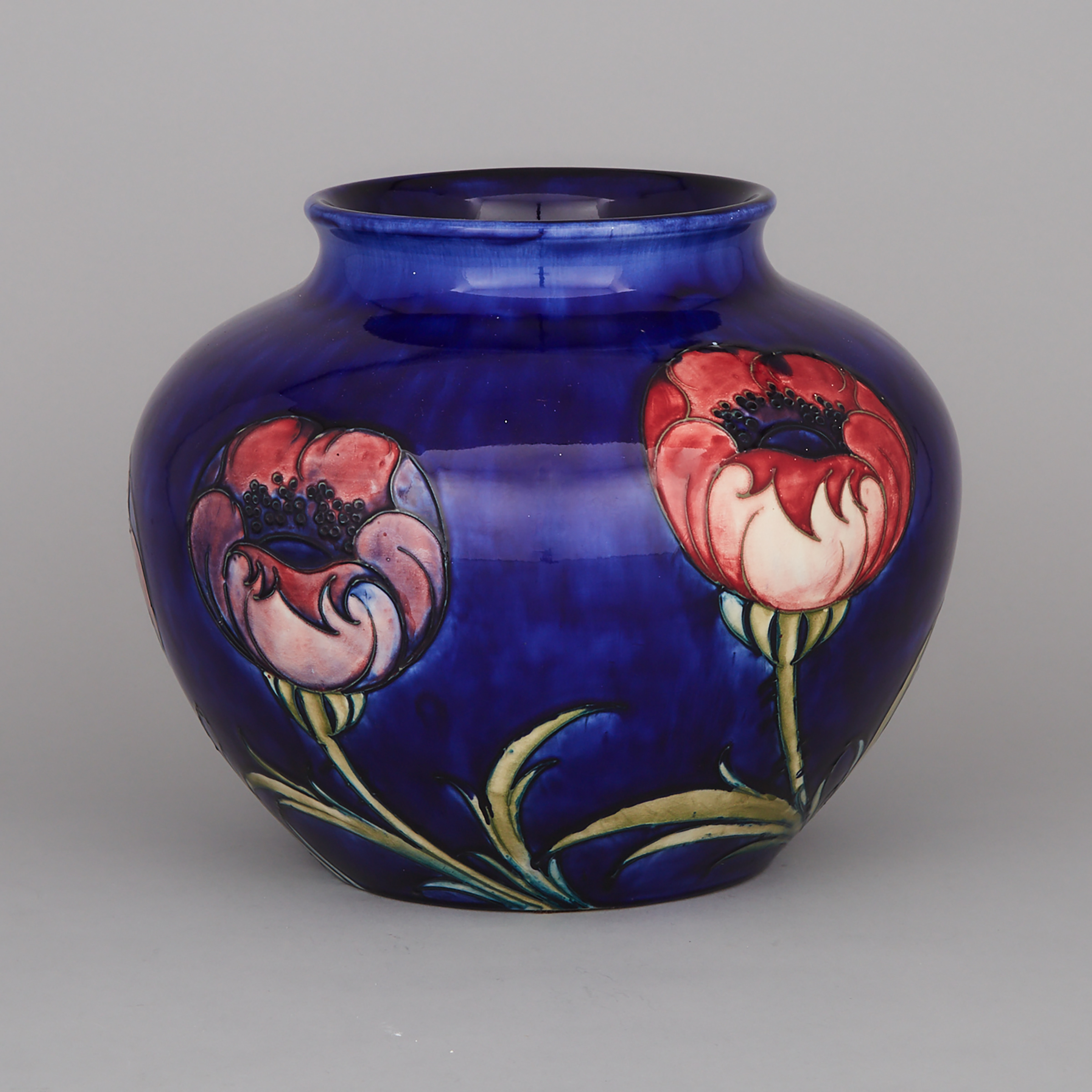 Large Moorcroft Poppy Vase, c.1928-30
