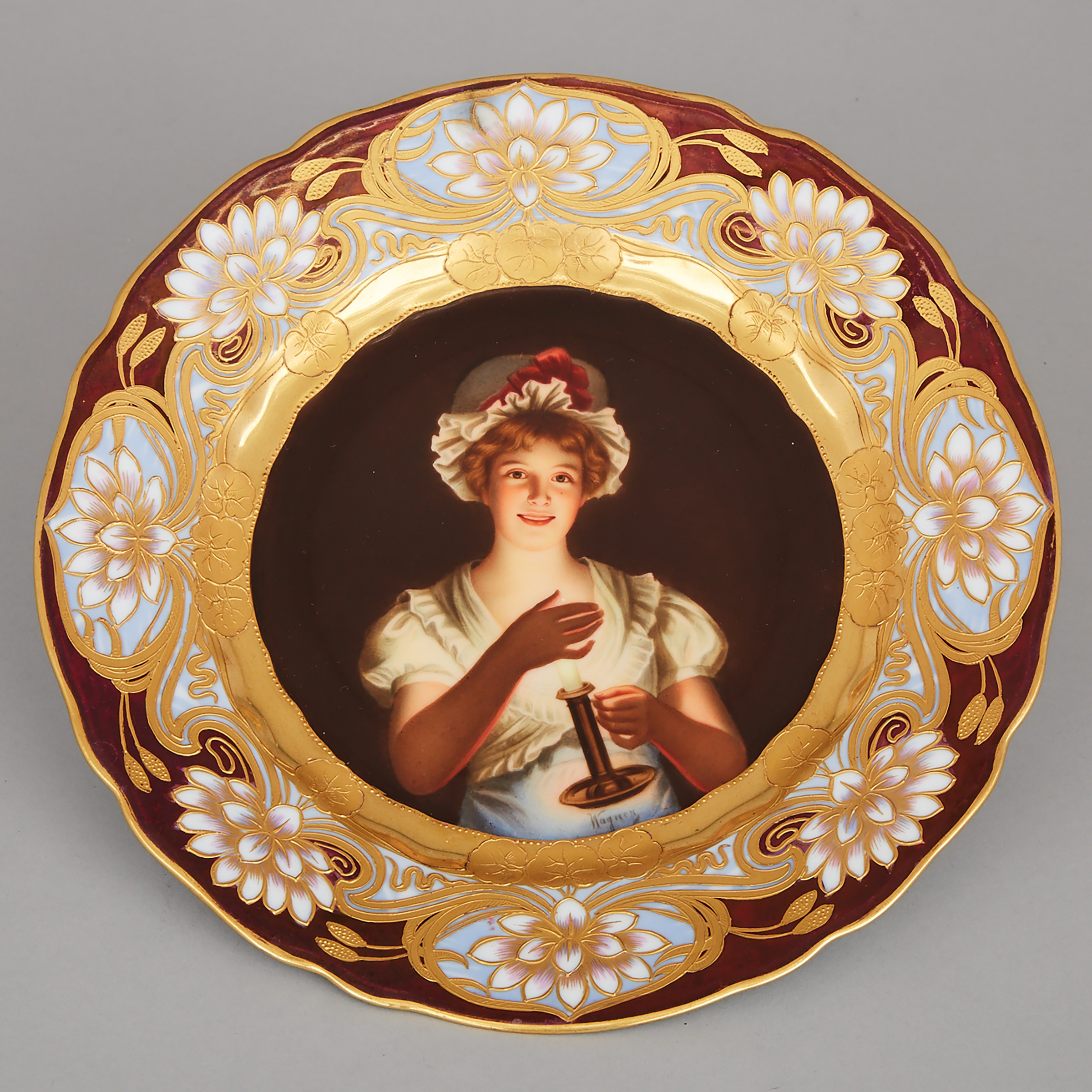‘Vienna’ Cabinet Plate, after Georg Hom, c.1900