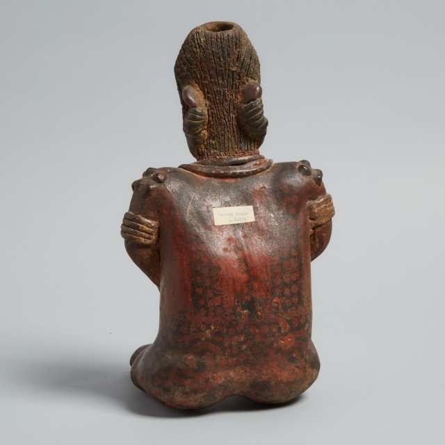 Jalisco Pottery Figural Vessel, 250-100 B.C.