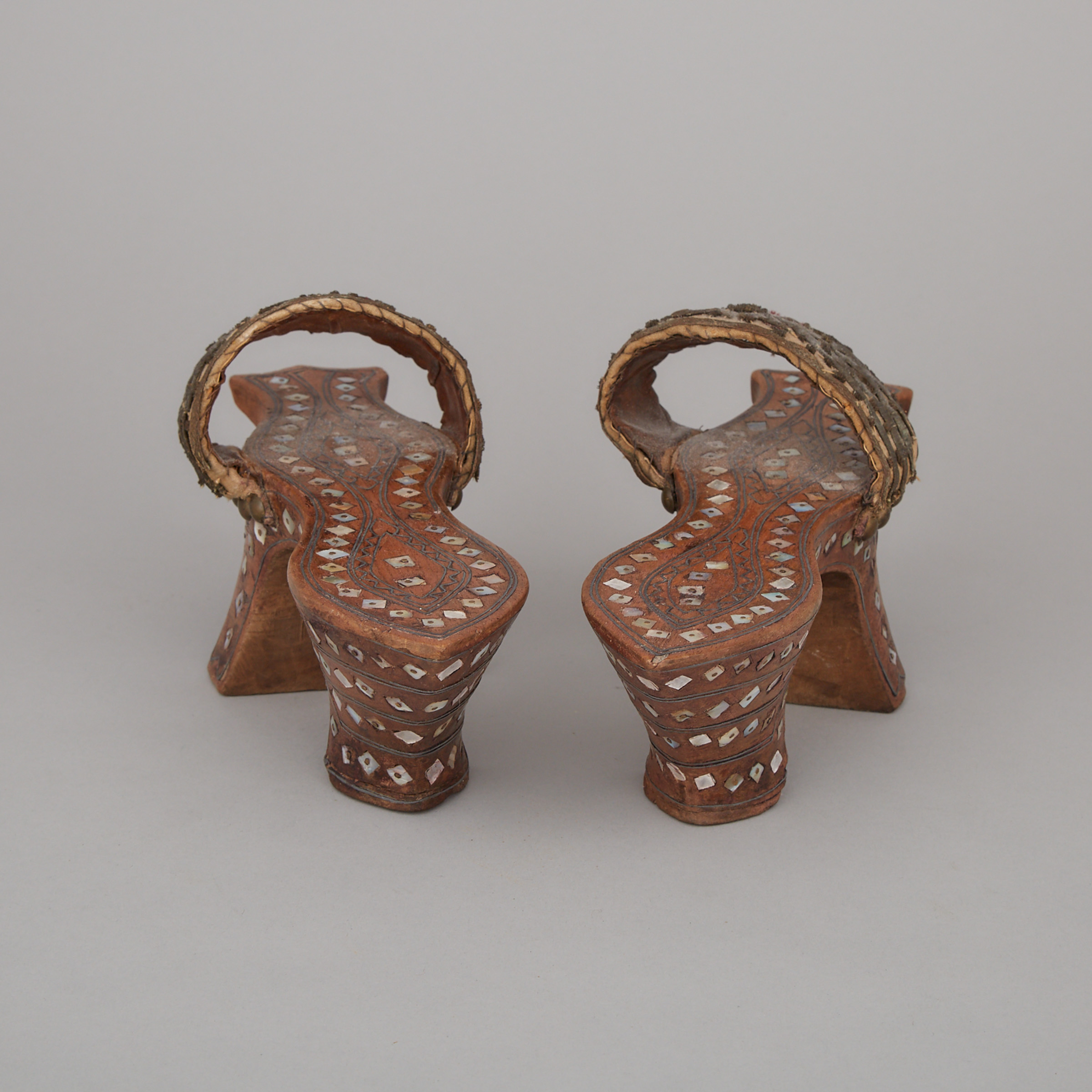 Pair of Japanese Teak Geta Sandals, c.1900