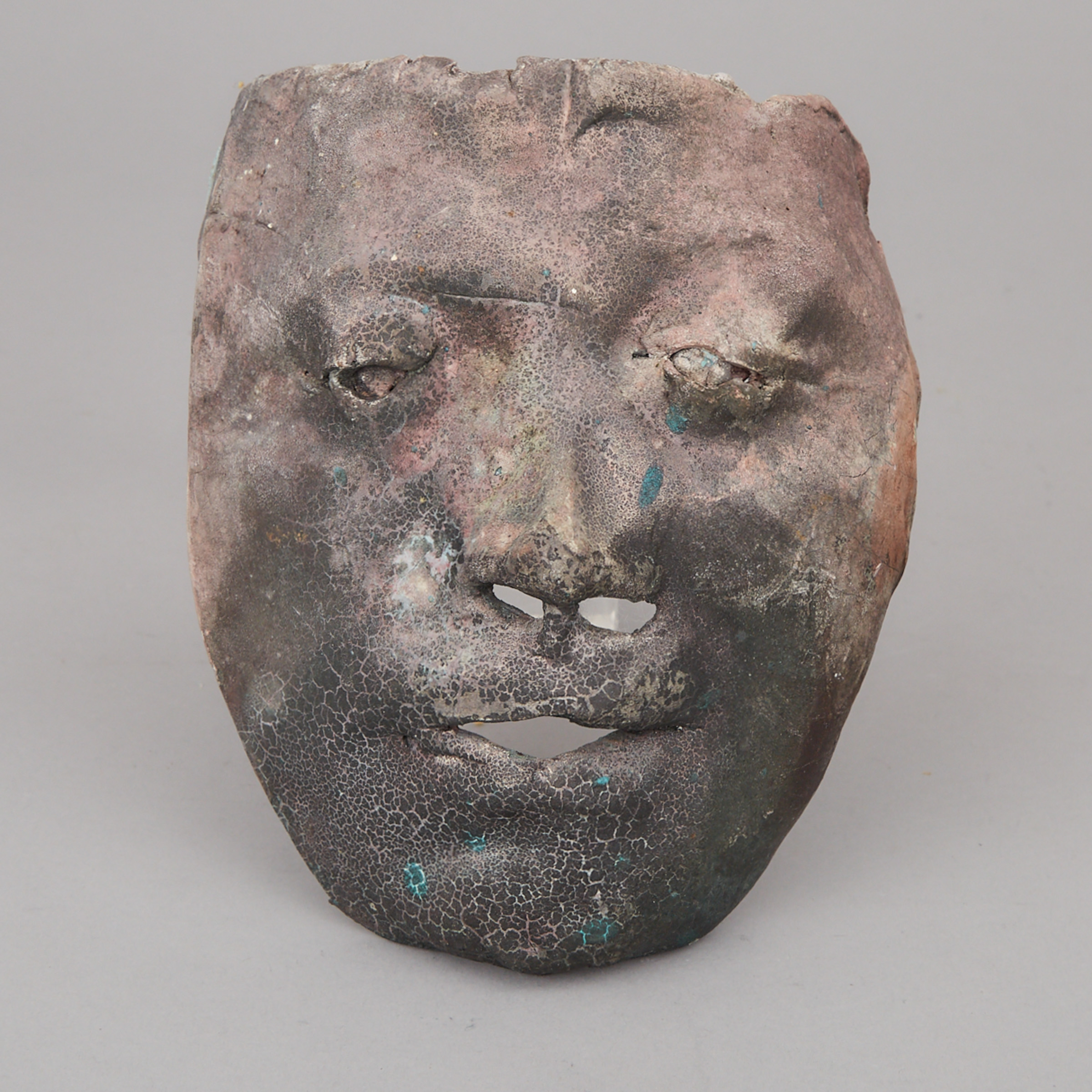 Central American Terracotta Death Mask, early 20th century