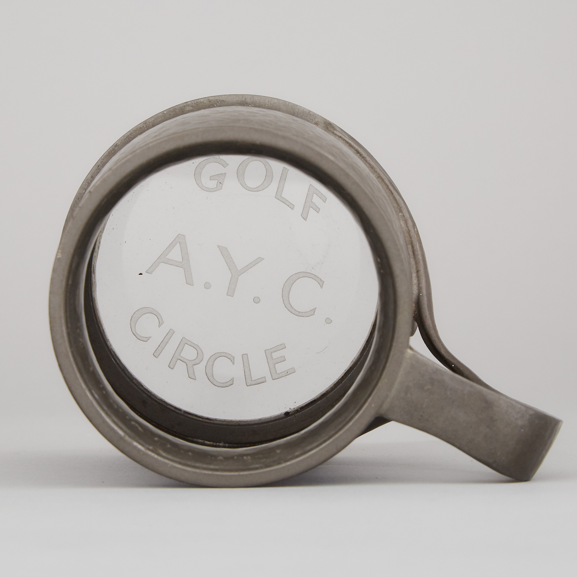 Tudric Pewter Golfer's Mug by Archibald Knox for Liberty & Co., early 20th century