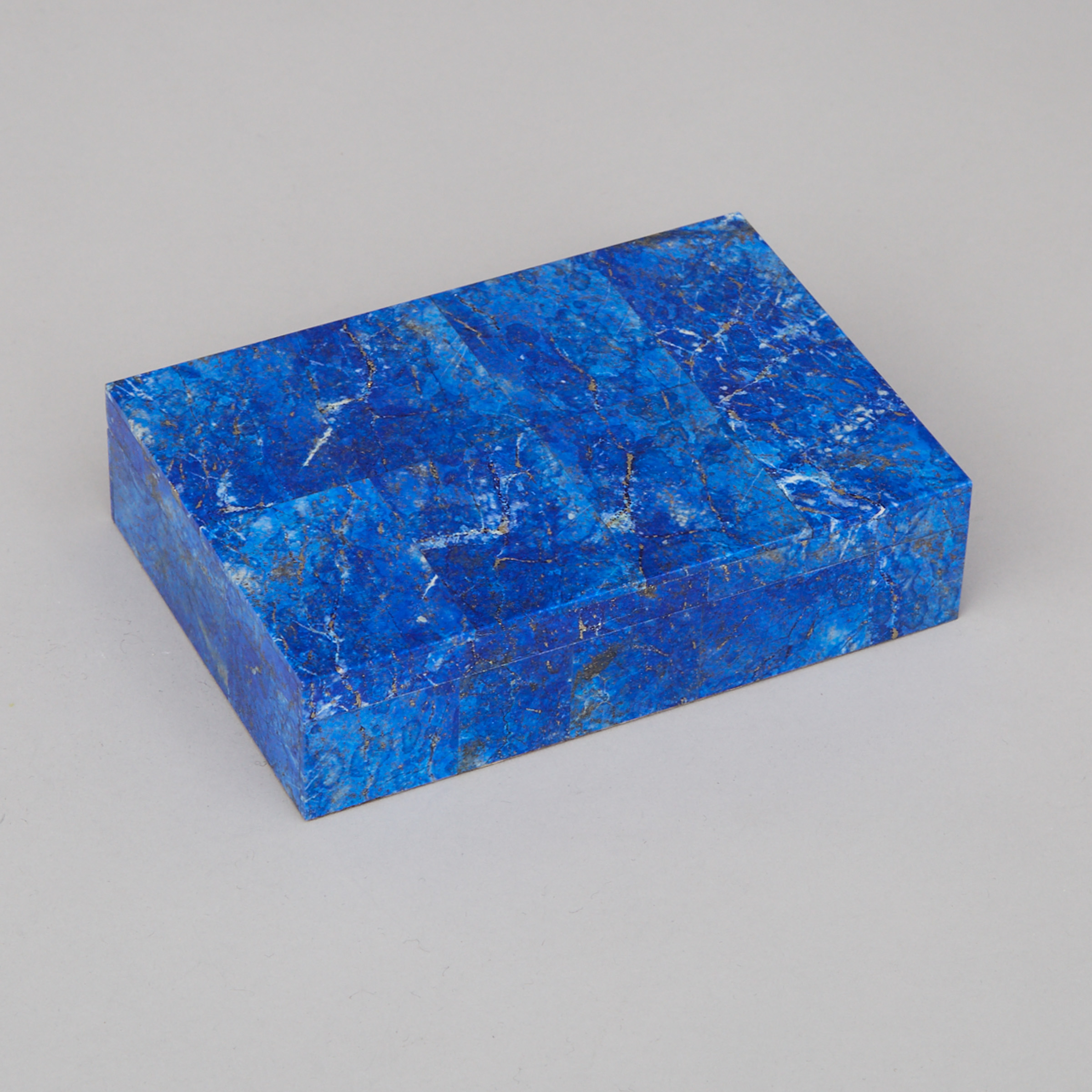 Lapis Lazuli Stone Dresser Box, 20th century