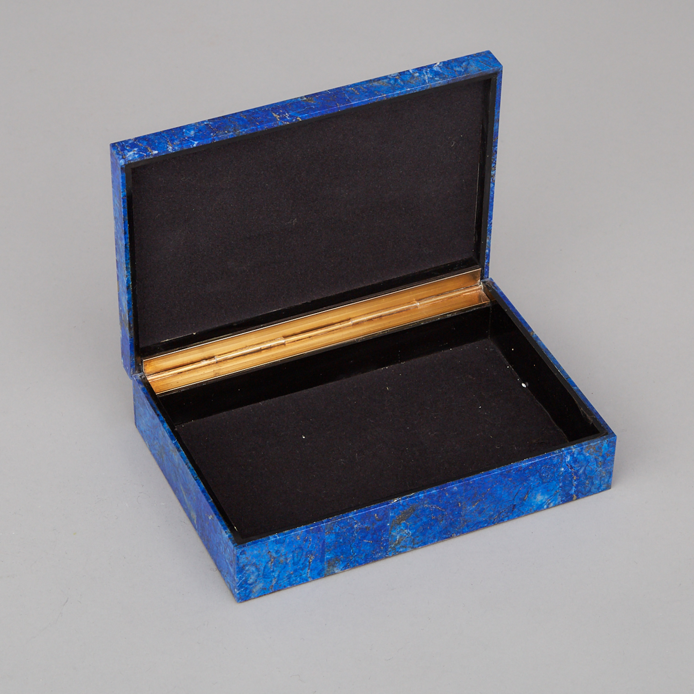 Lapis Lazuli Stone Dresser Box, 20th century