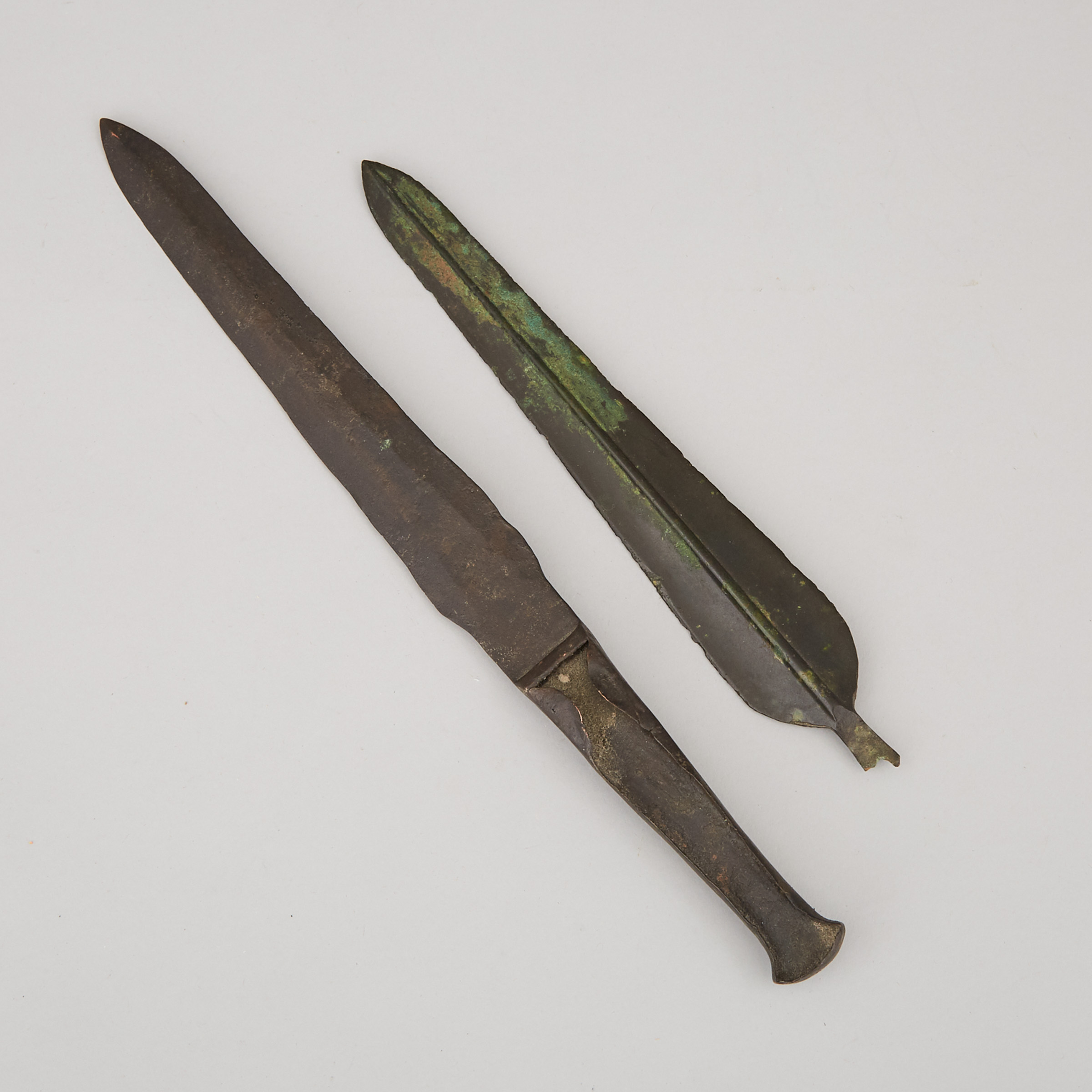 Two Luristan Bronze Daggers, Western Iran, 1200-1000 B.C.