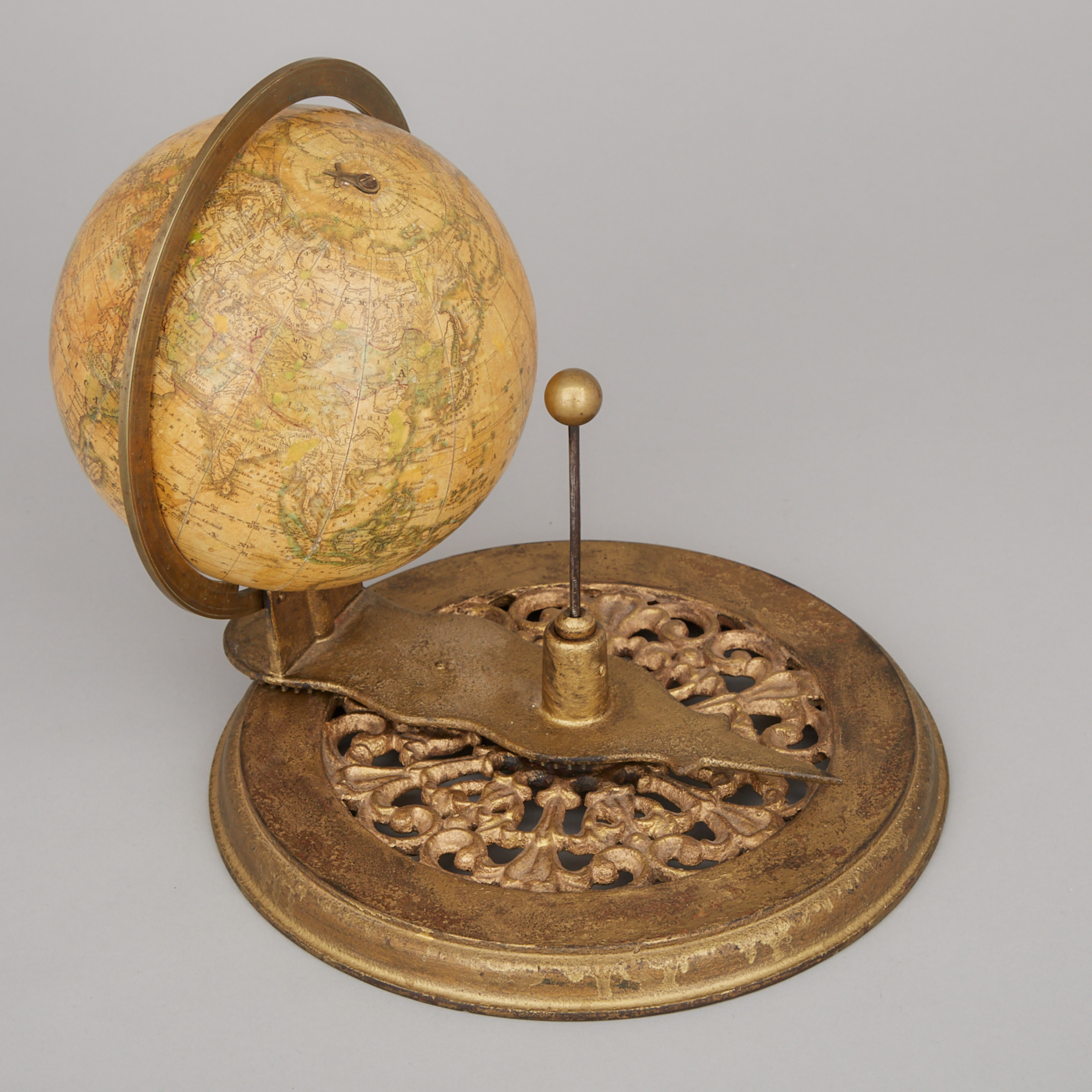 Joslin's Six Inch Terrestrial Globe-Finger Orrery, Gilman Joslin, Boston, 1860