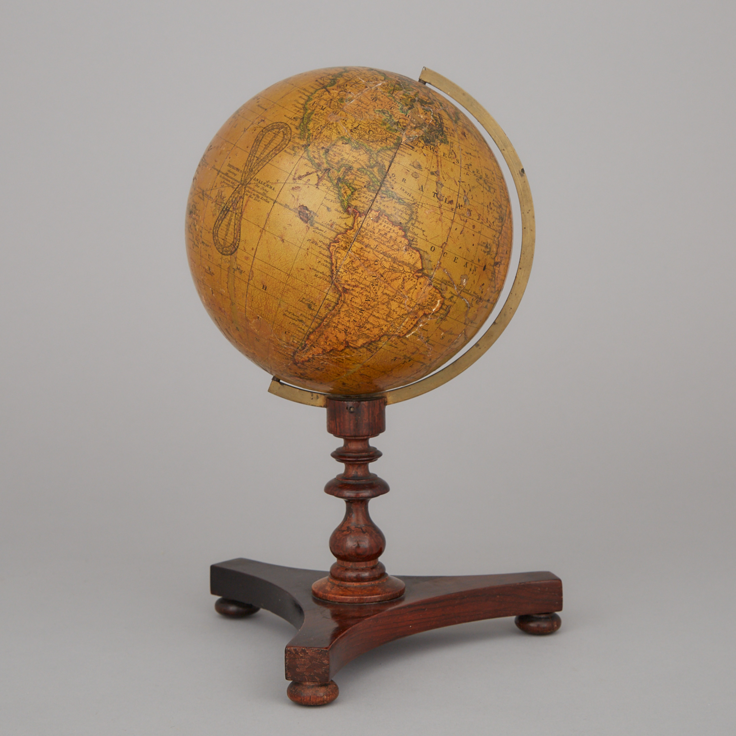 Newton's New and Improved Six Inch Terrestrial Globe, early 19th century