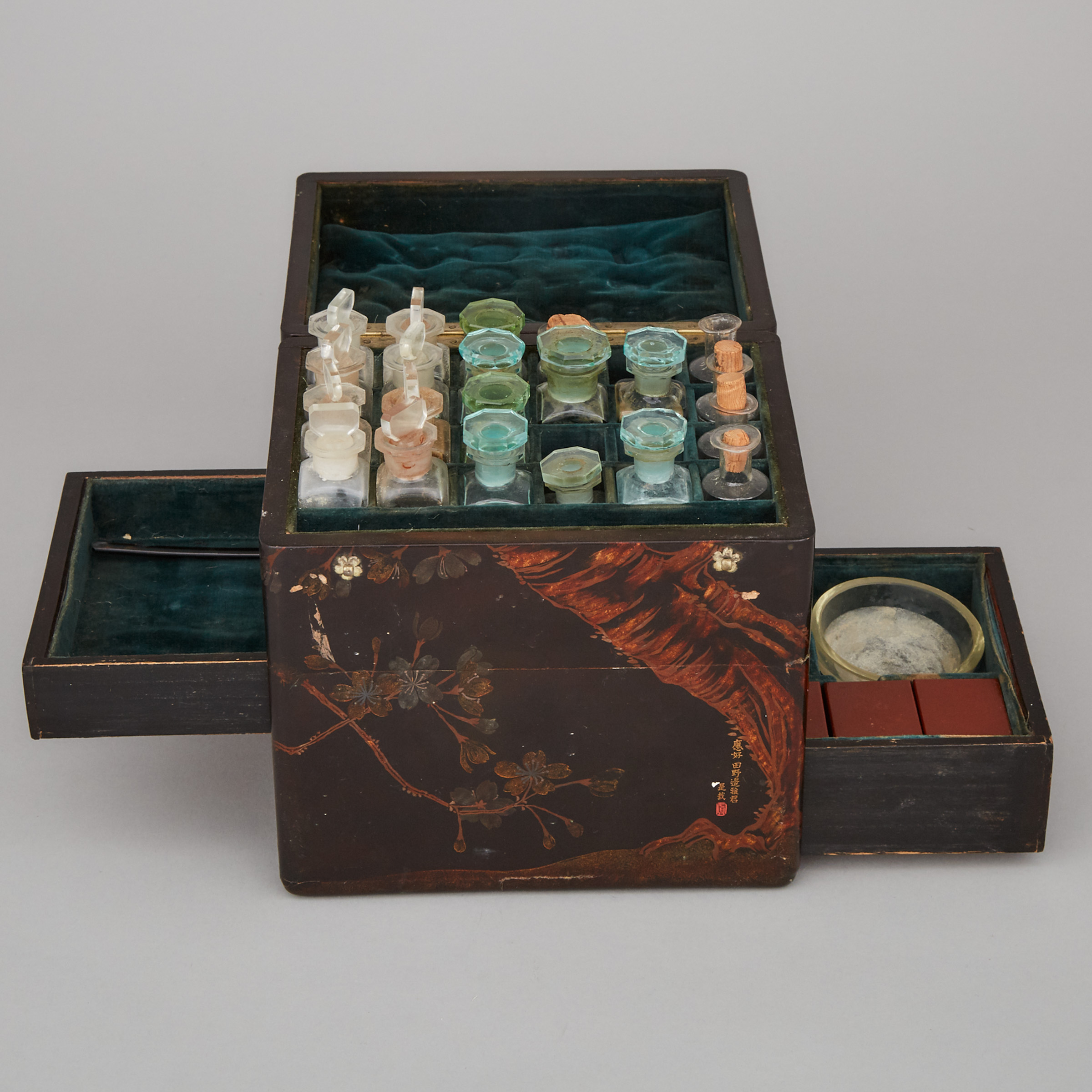Japanese Lacquer Apothecary Case, 19th century