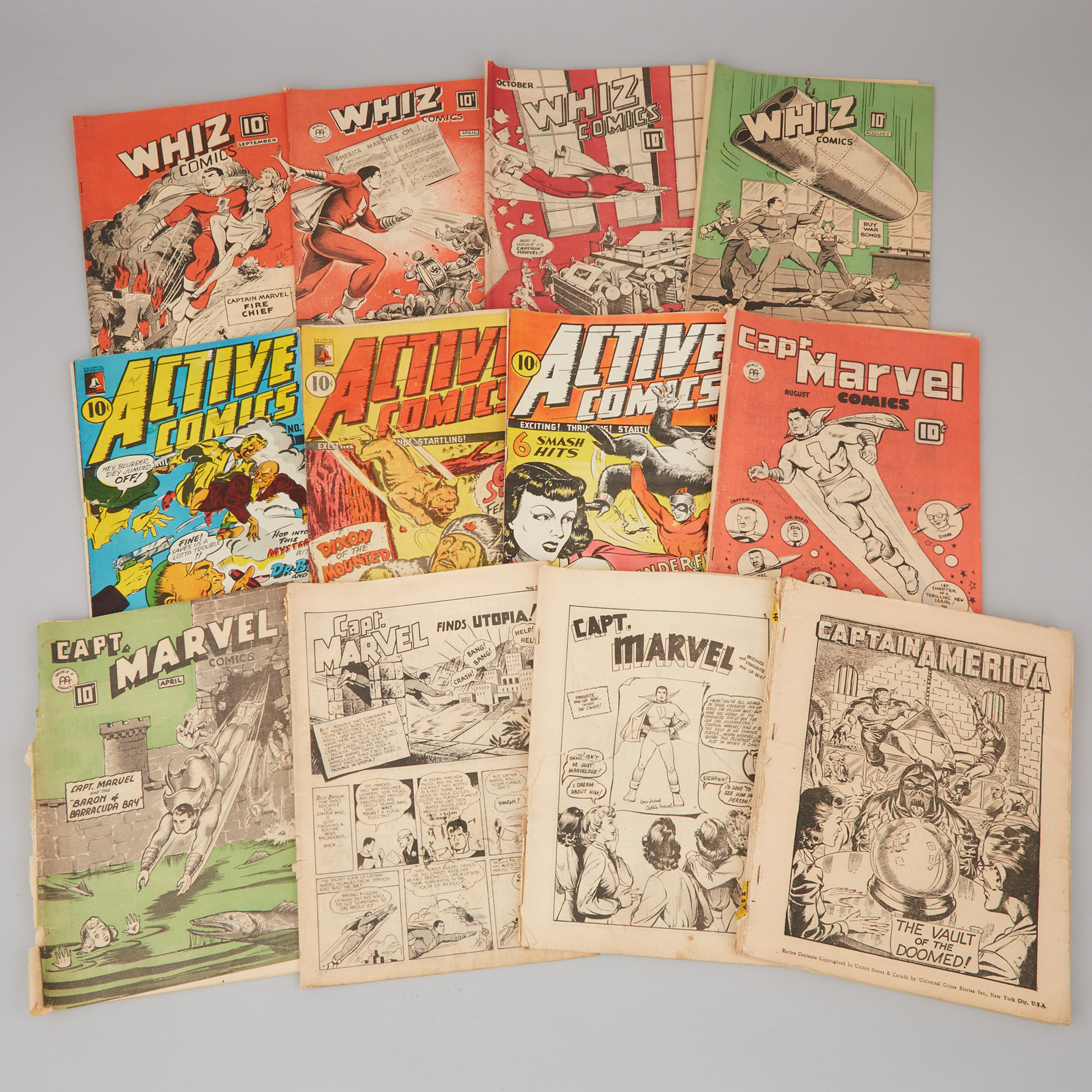 Twelve WWII Era Canadian Comics, 1943-44