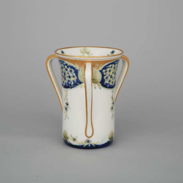 Macintyre Moorcroft Three-Handled Lilac Panels Vase, c.1905