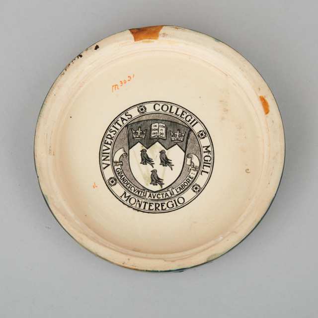 Moorcroft McGill University Armorial Cornflower Covered Jar, c.1912-13