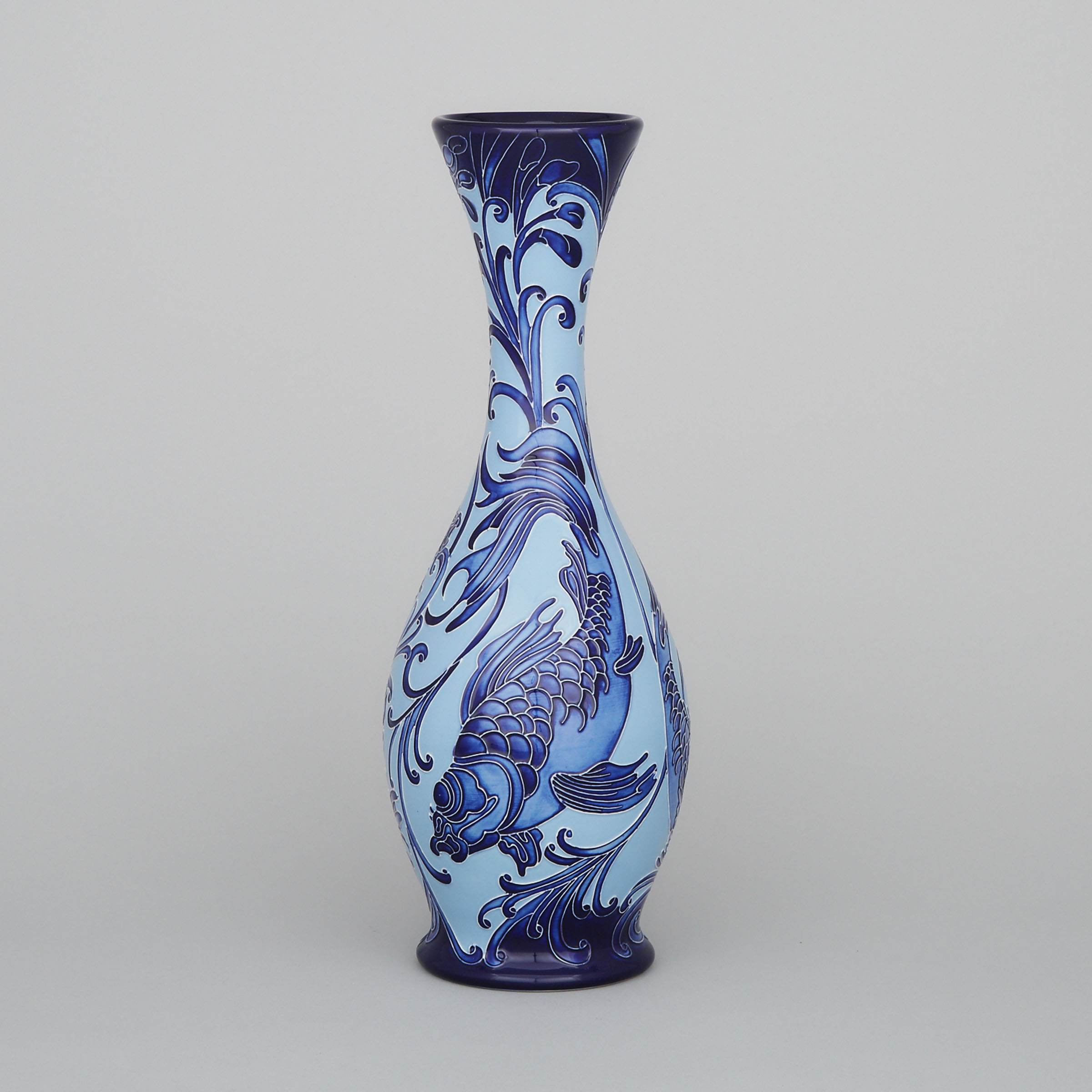 Moorcroft Glendair Carp Vase, Kerry Goodwin, 2013