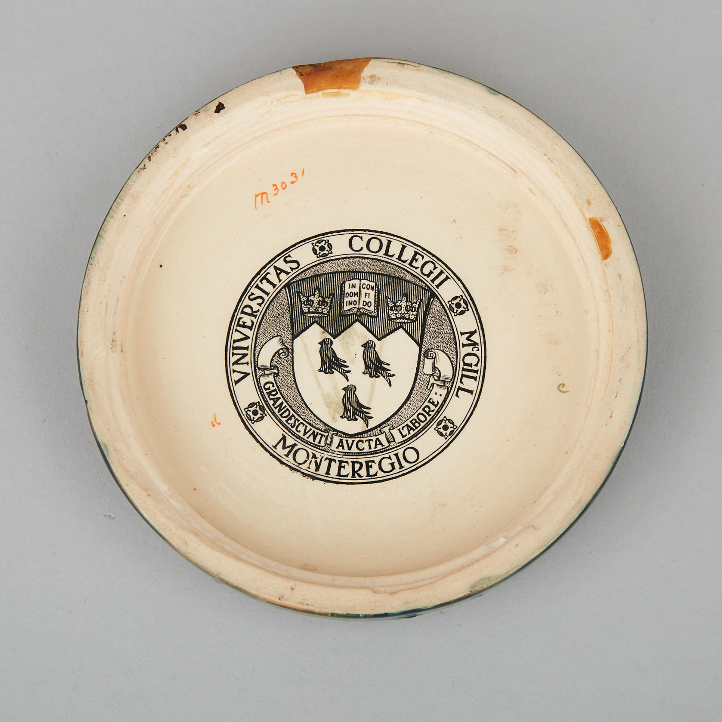 Moorcroft McGill University Armorial Cornflower Covered Jar, c.1912-13