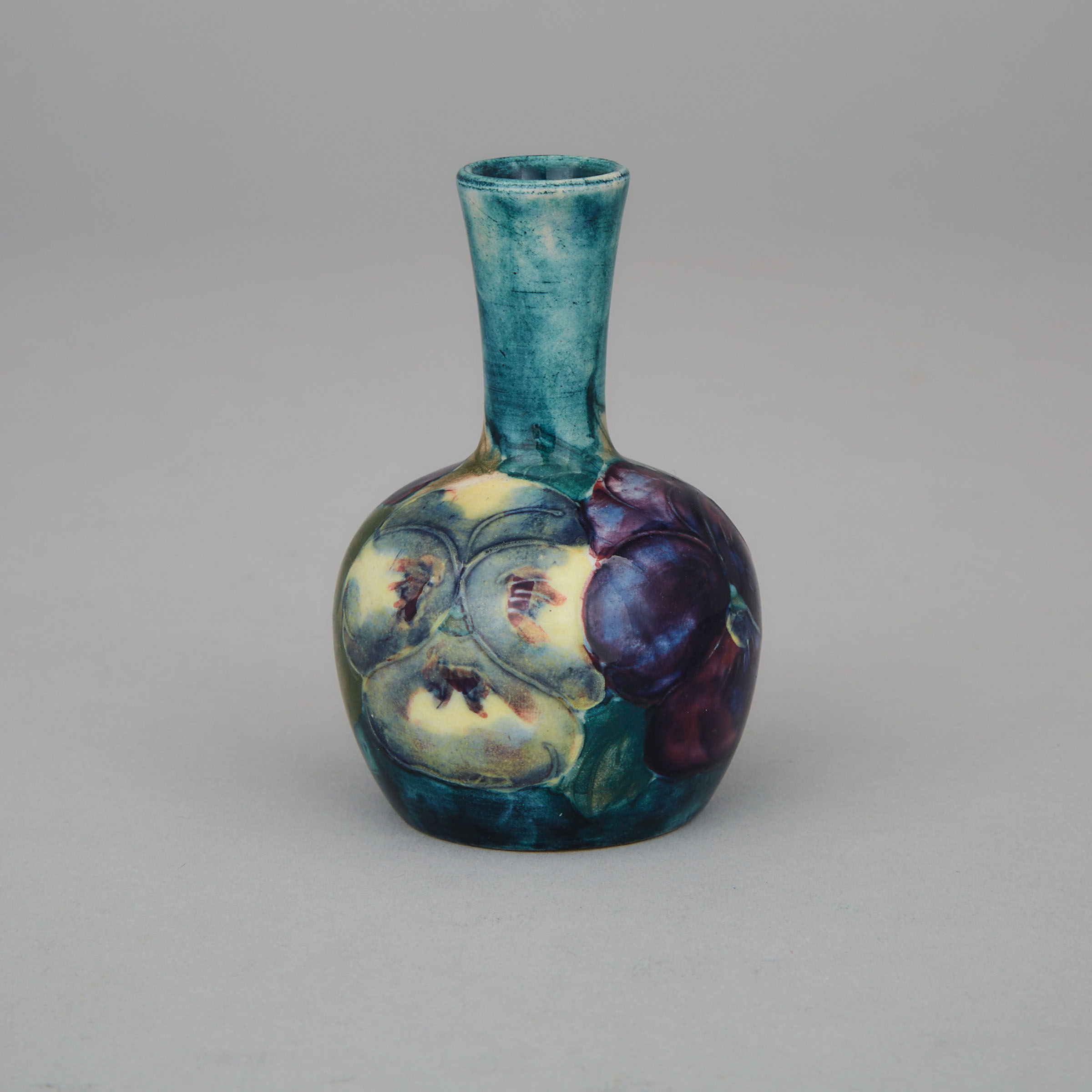 Moorcroft Pansy Small Vase, c.1914-16