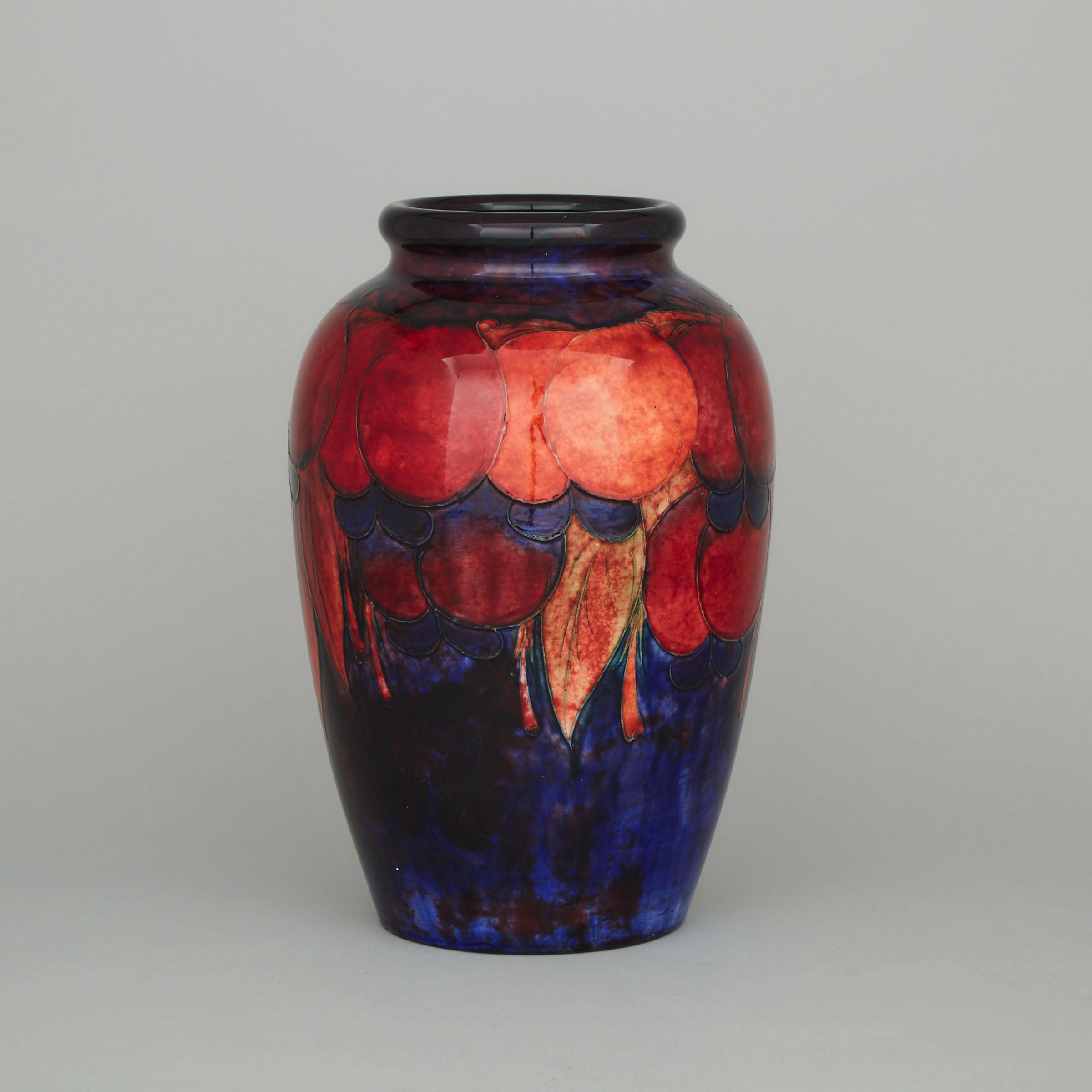 Moorcroft Flambé Wisteria Vase, c.1928-30