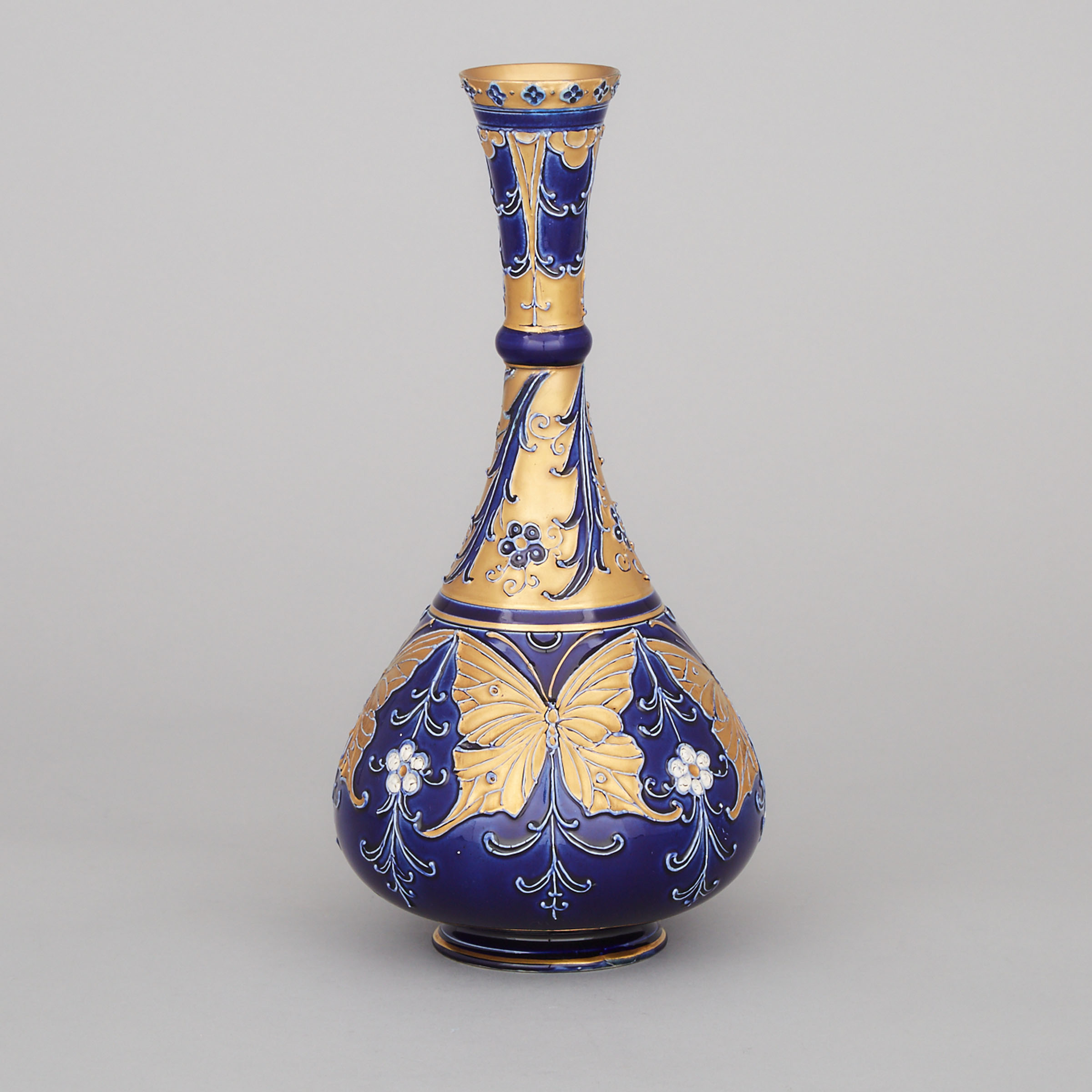 Macintyre Moorcroft Butterfly Ware Vase, c.1900