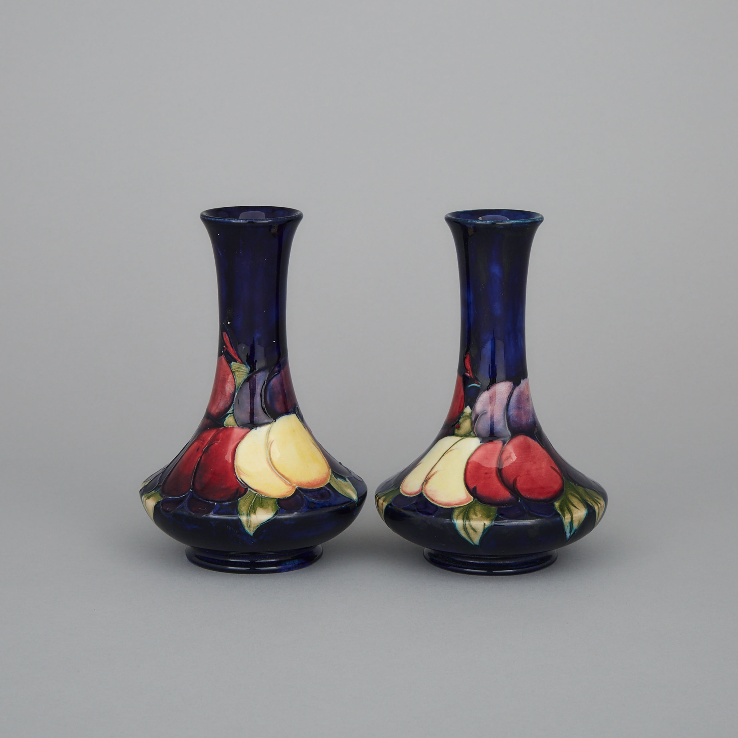 Pair of Moorcroft Wisteria Vases, c.1925