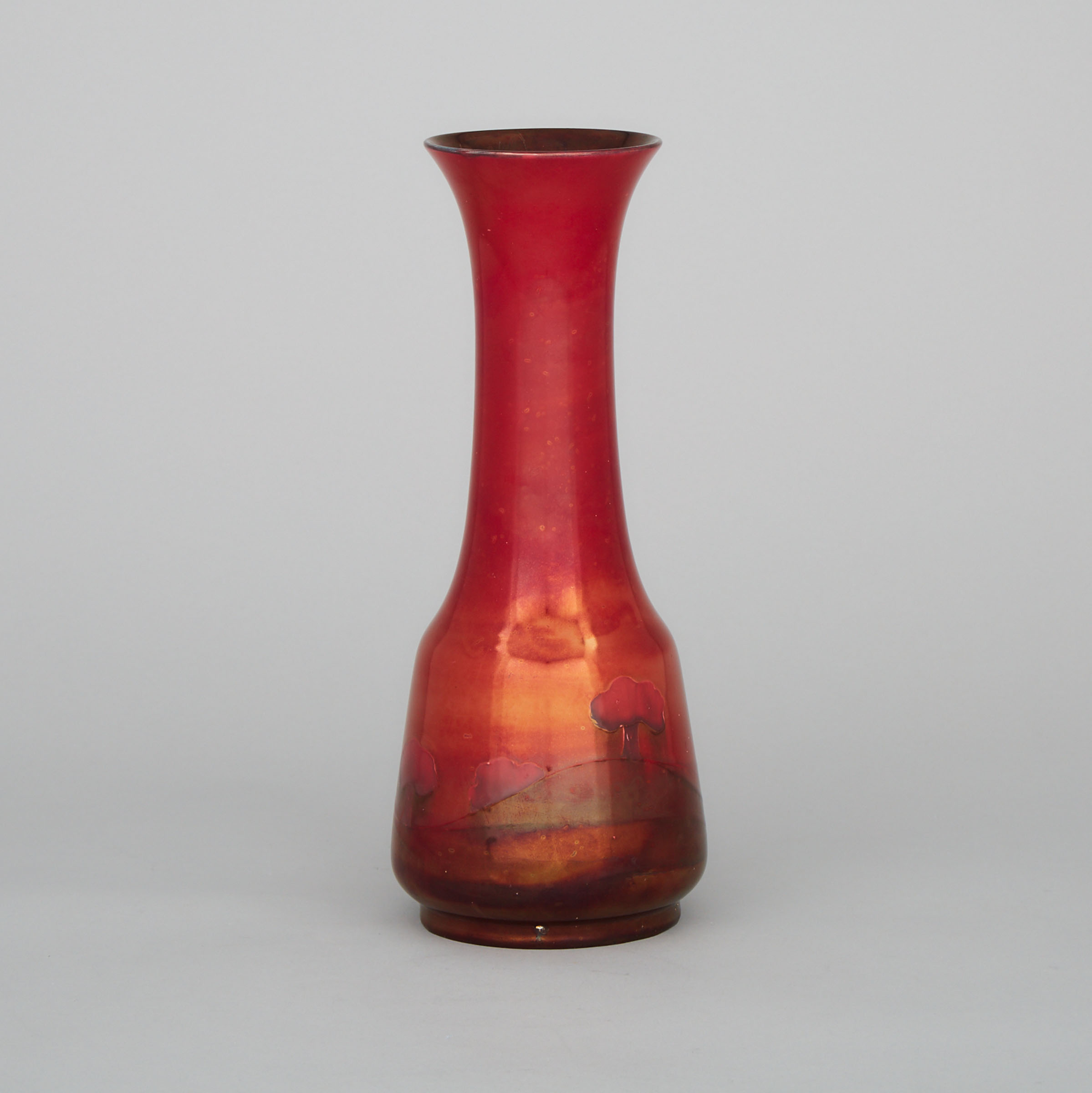 Macintyre Moorcroft Ruby Lustre Eventide Vase, c.1910