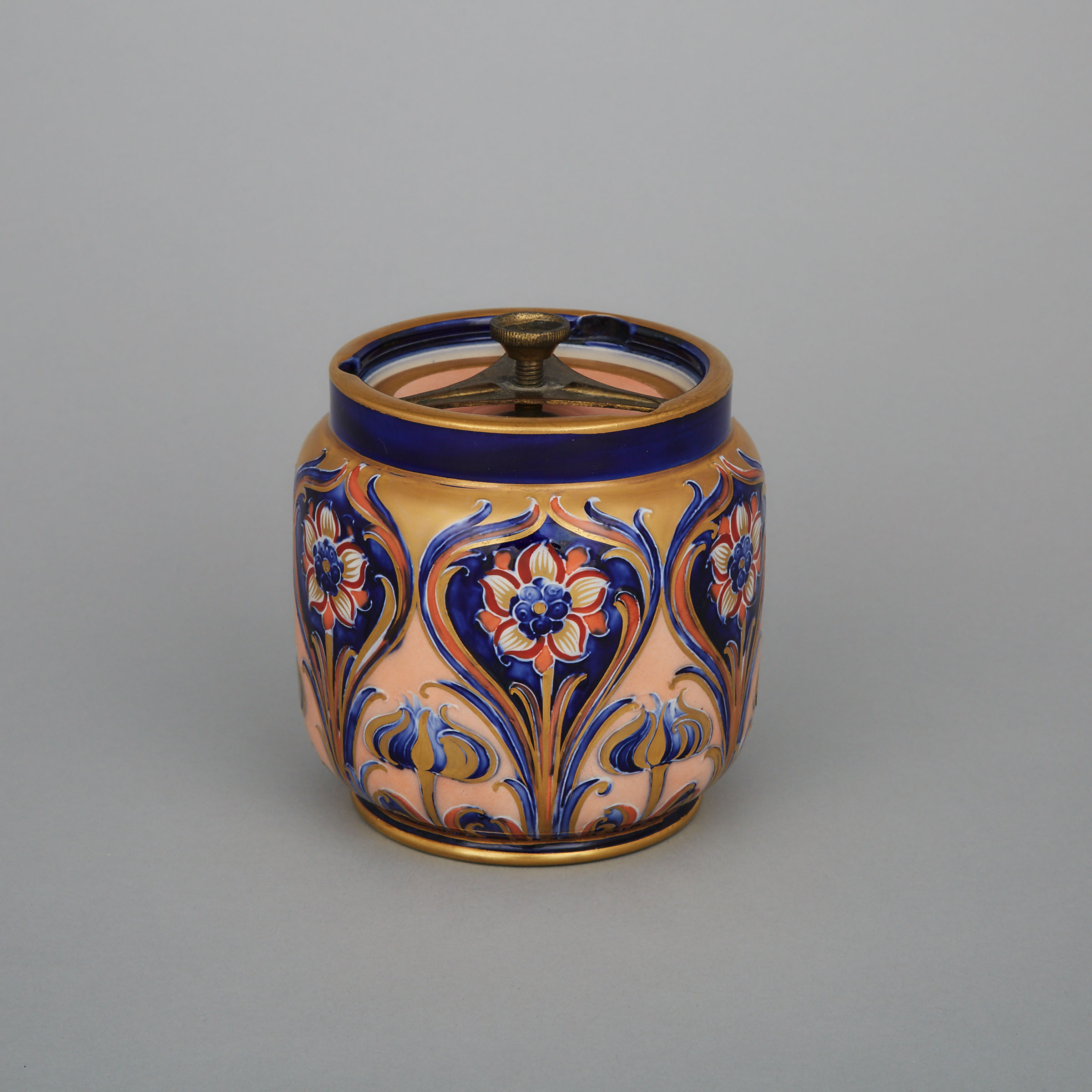 Macintyre Moorcroft Alhambra Covered Tobacco Jar, c.1903