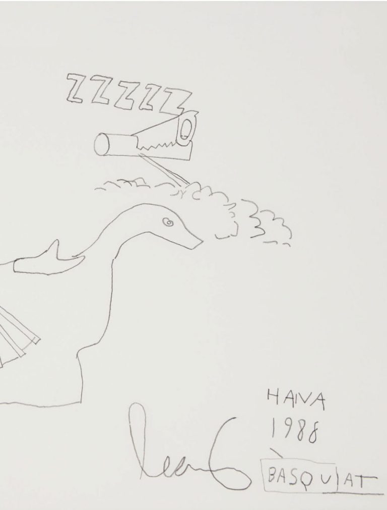 “Swan Spraying”: Drawings by Jean-Michel Basquiat
