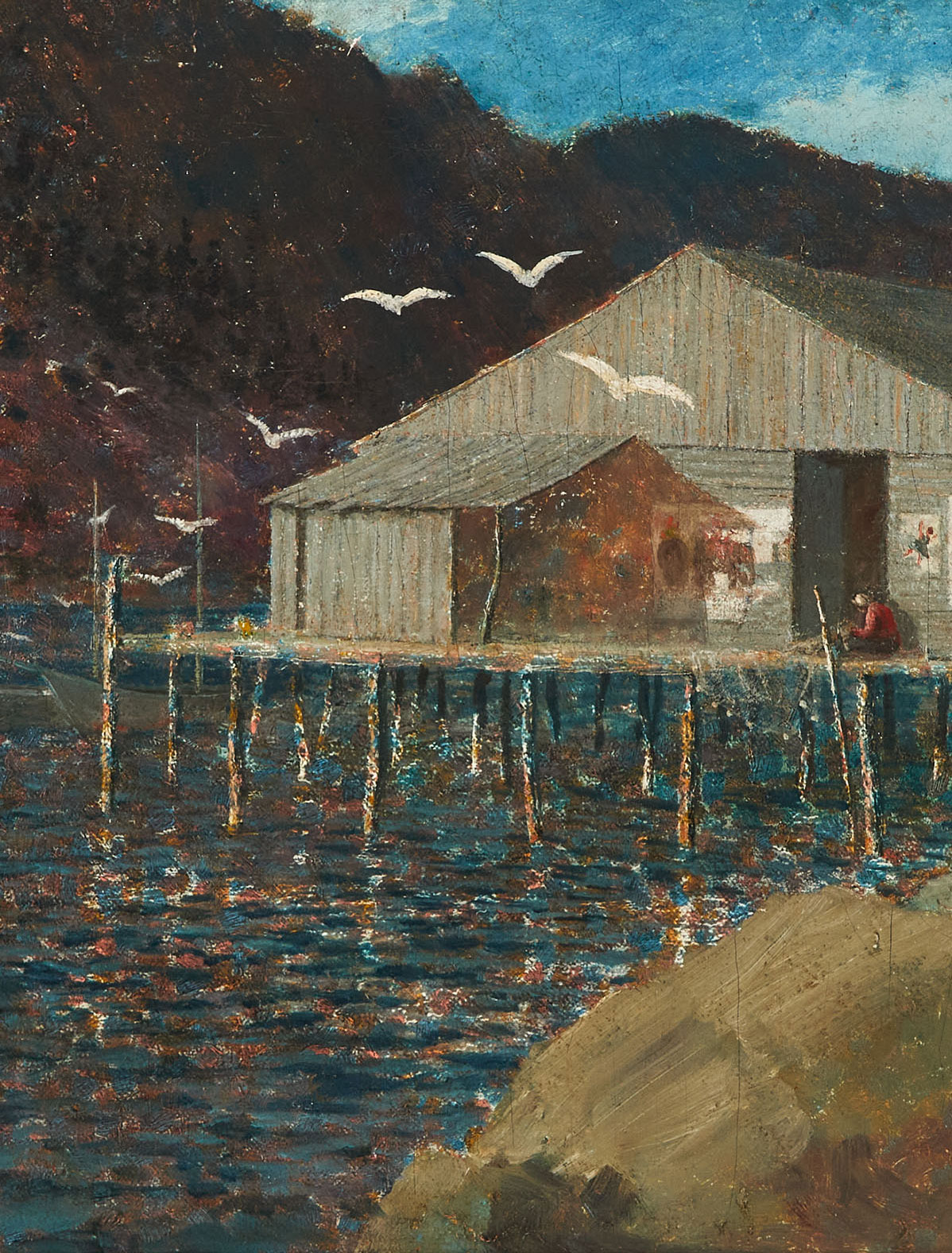 Two Views of Fish Camps by Sir William Cornelius Van Horne