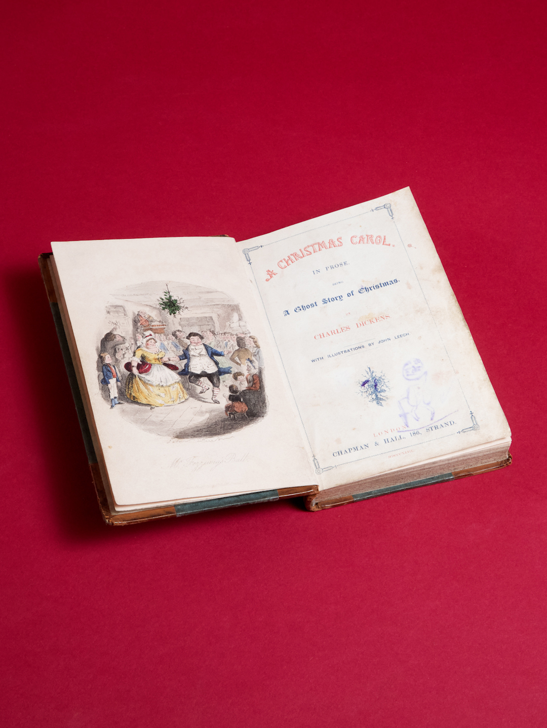 A First Edition of Charles Dickens' "A Christmas Carol"