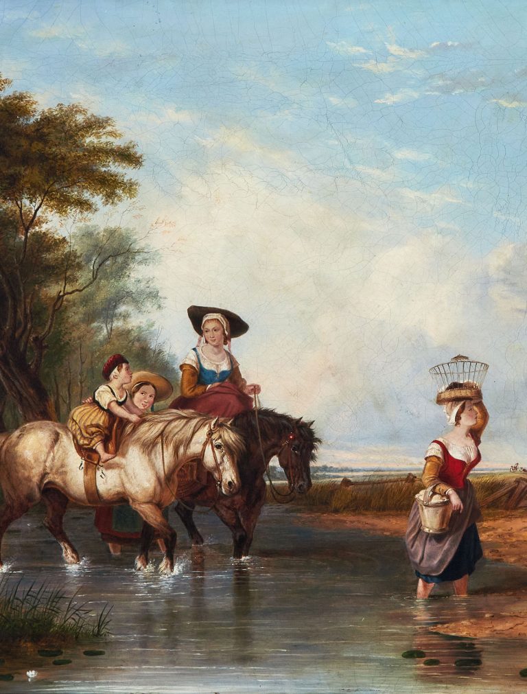“Returning From Market (After Sir Augustus Wall Callcott, 1779-1844)”