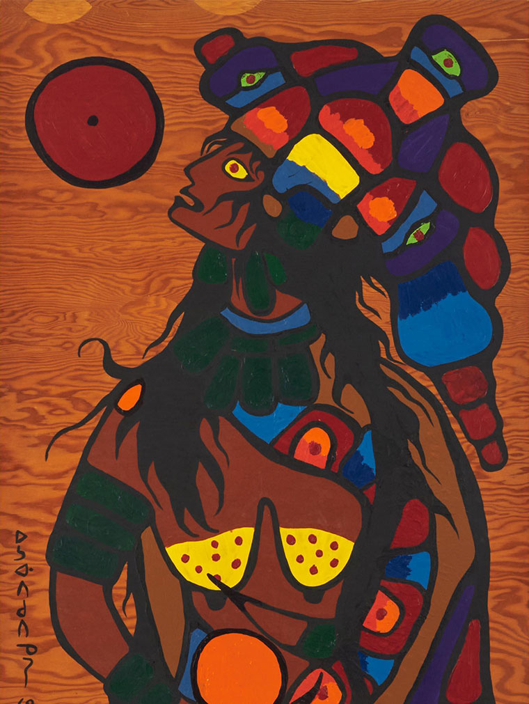 Norval Morrisseau: Kateri, Lily of the Mohawks